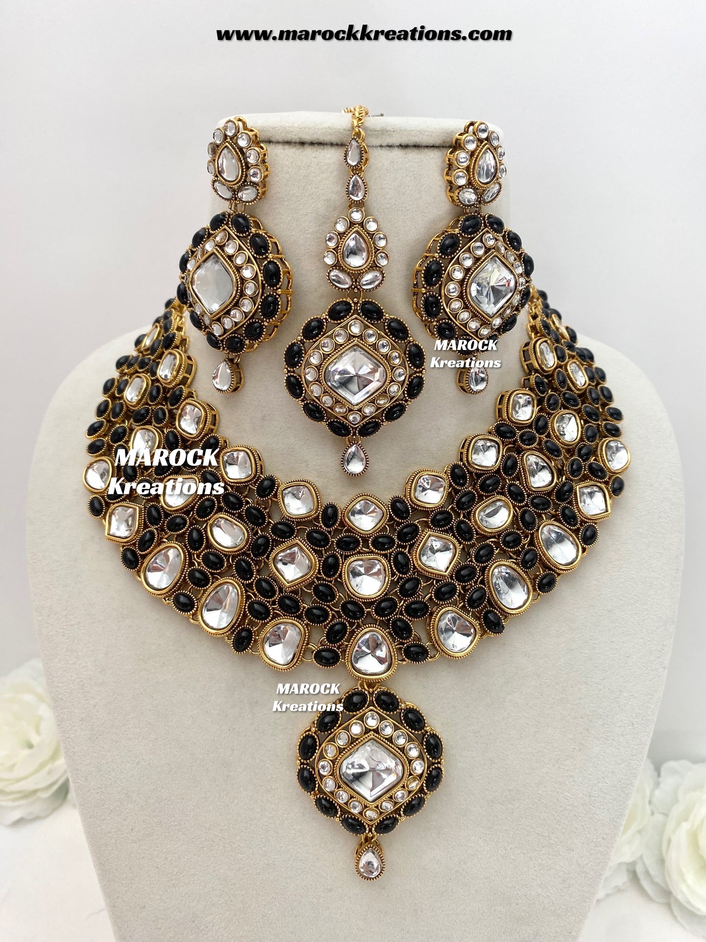 Roksana Sabyasachi inspired Premium Quality Kundan Statement Necklace set