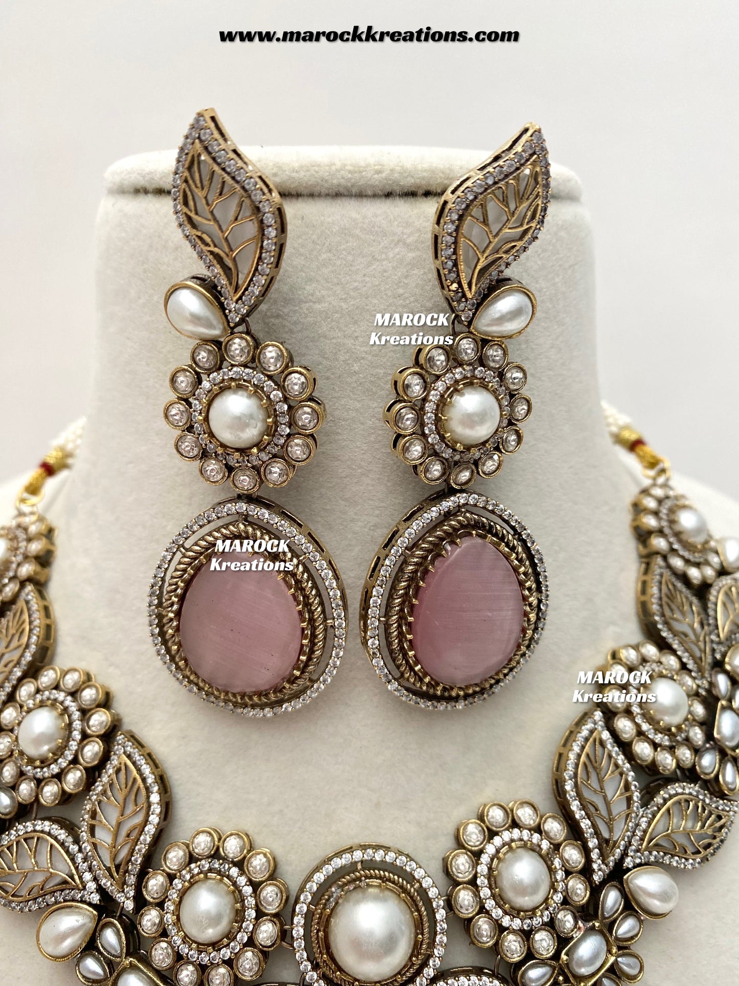 Angela Sabyasachi inspired Premium Quality Moissanite Kundan Necklace set