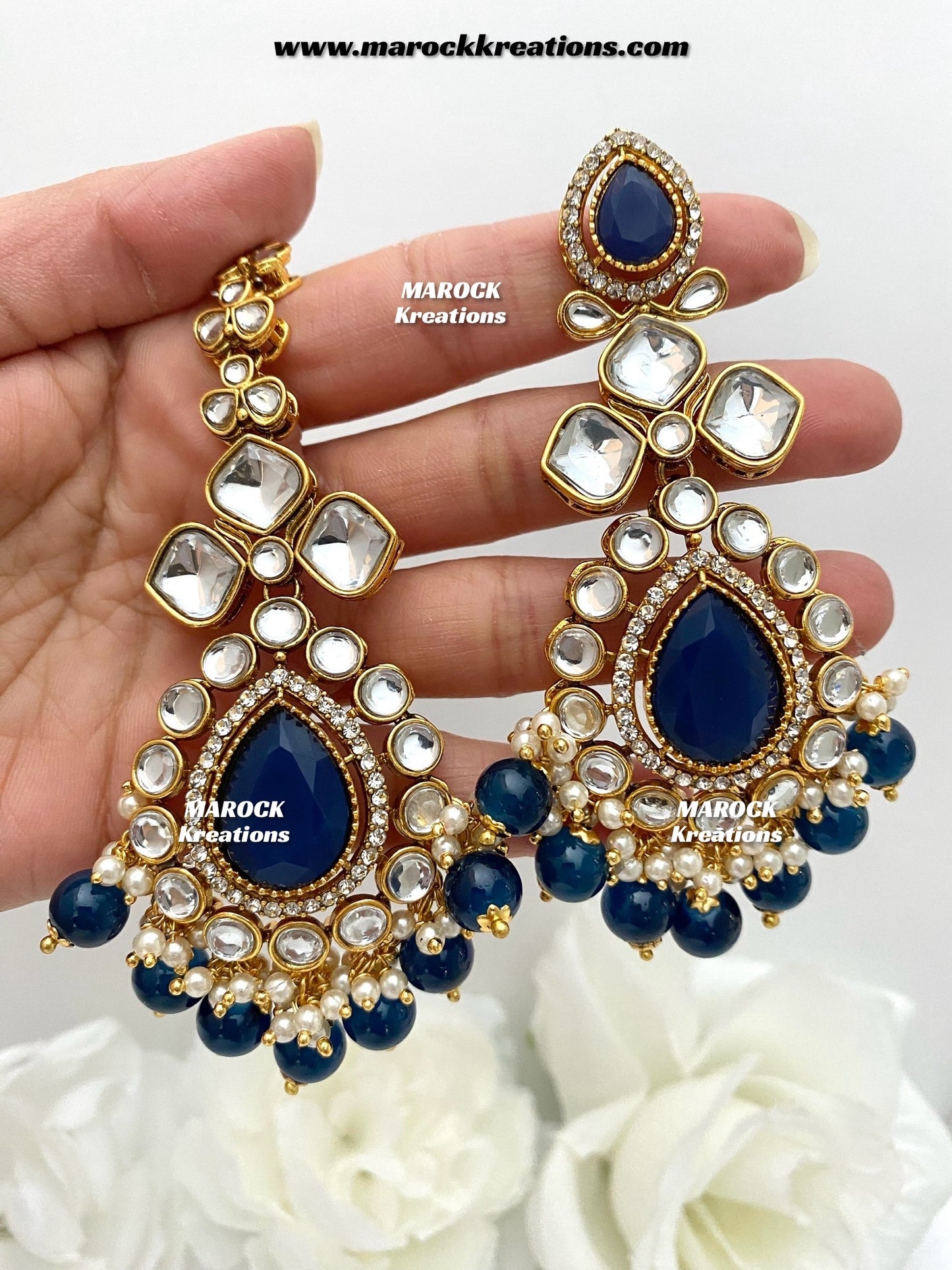 Ruhi Premium Quality Statement Kundan Necklace/Bridal set