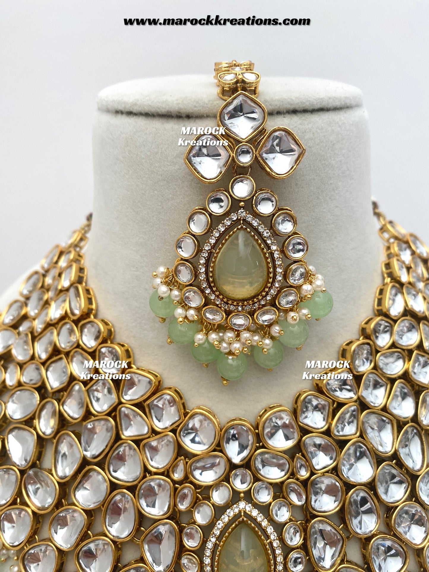 Ruhi Premium Quality Statement Kundan Necklace/Bridal set