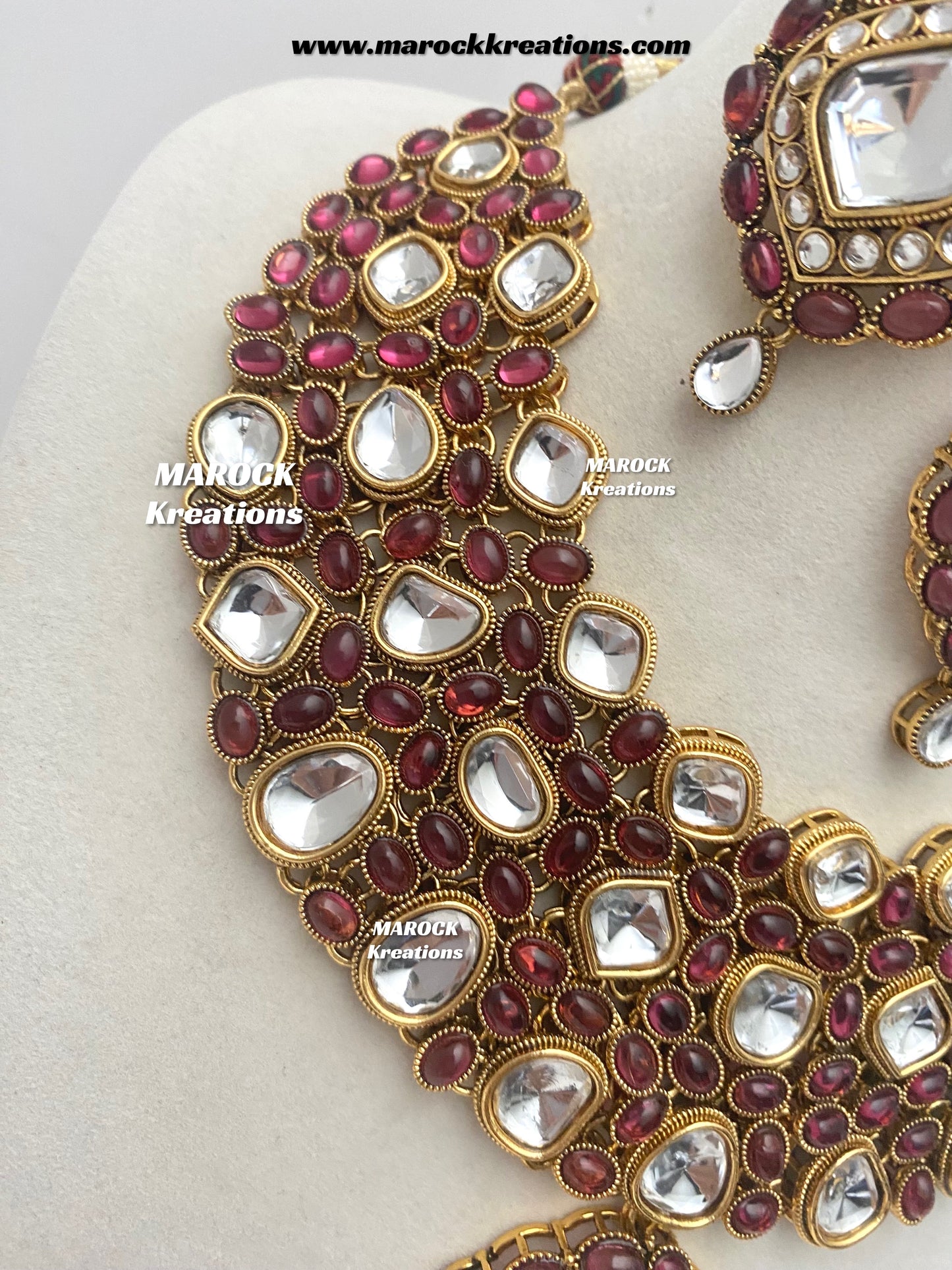 Roksana Sabyasachi inspired Premium Quality Kundan Statement Necklace set