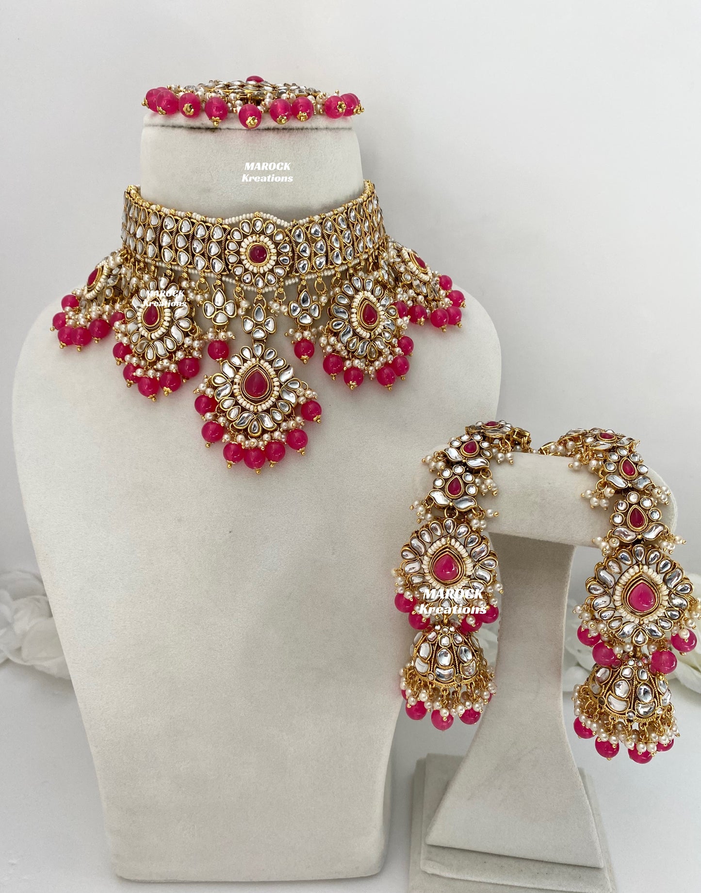 Bhavika Premium Quality Kundan choker/Necklace set