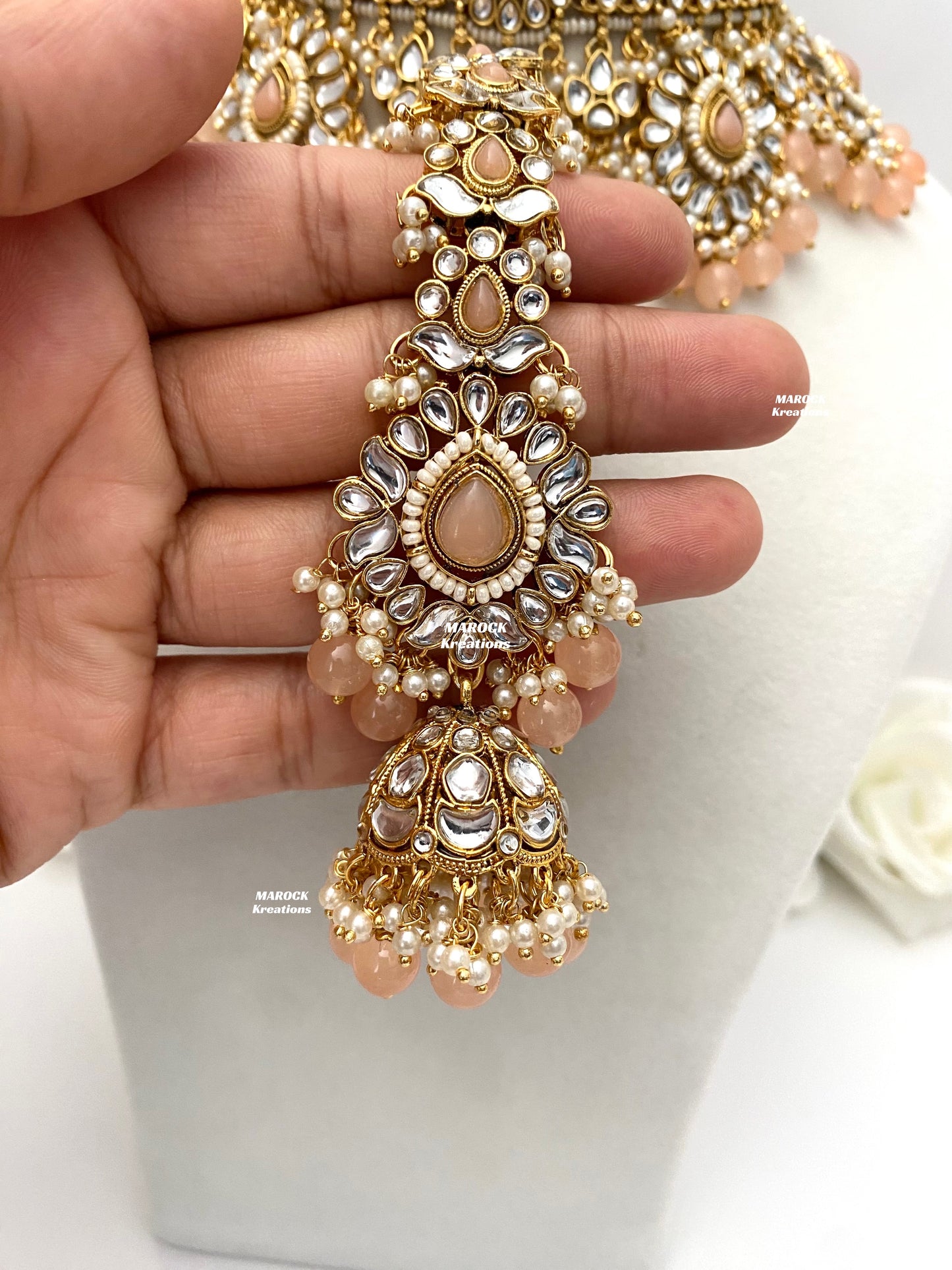 Bhavika Premium Quality Kundan choker/Necklace set