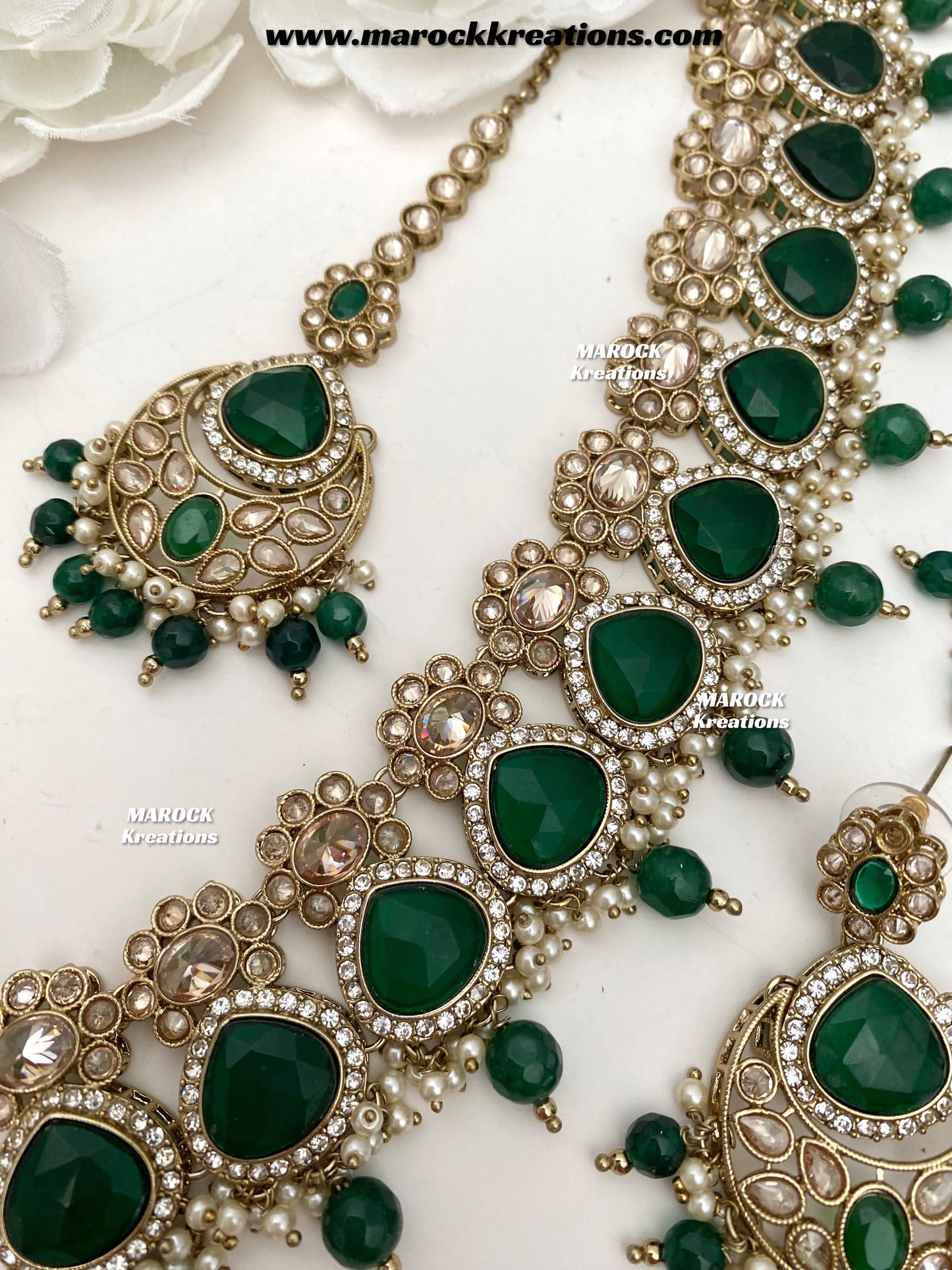 Kinjal Premium Quality Polki and Monalisa Statement Choker set
