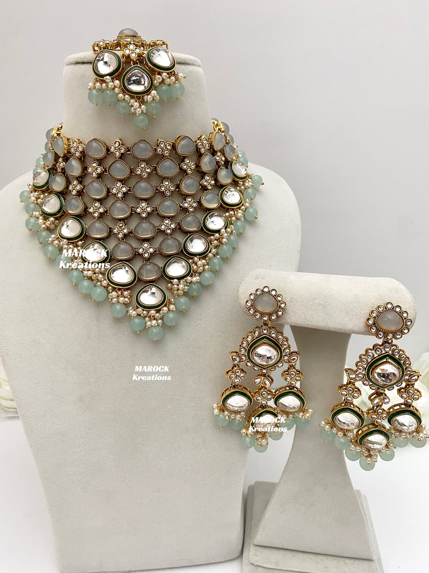 Connie Premium Quality Statement Kundan Necklace/Bridal set