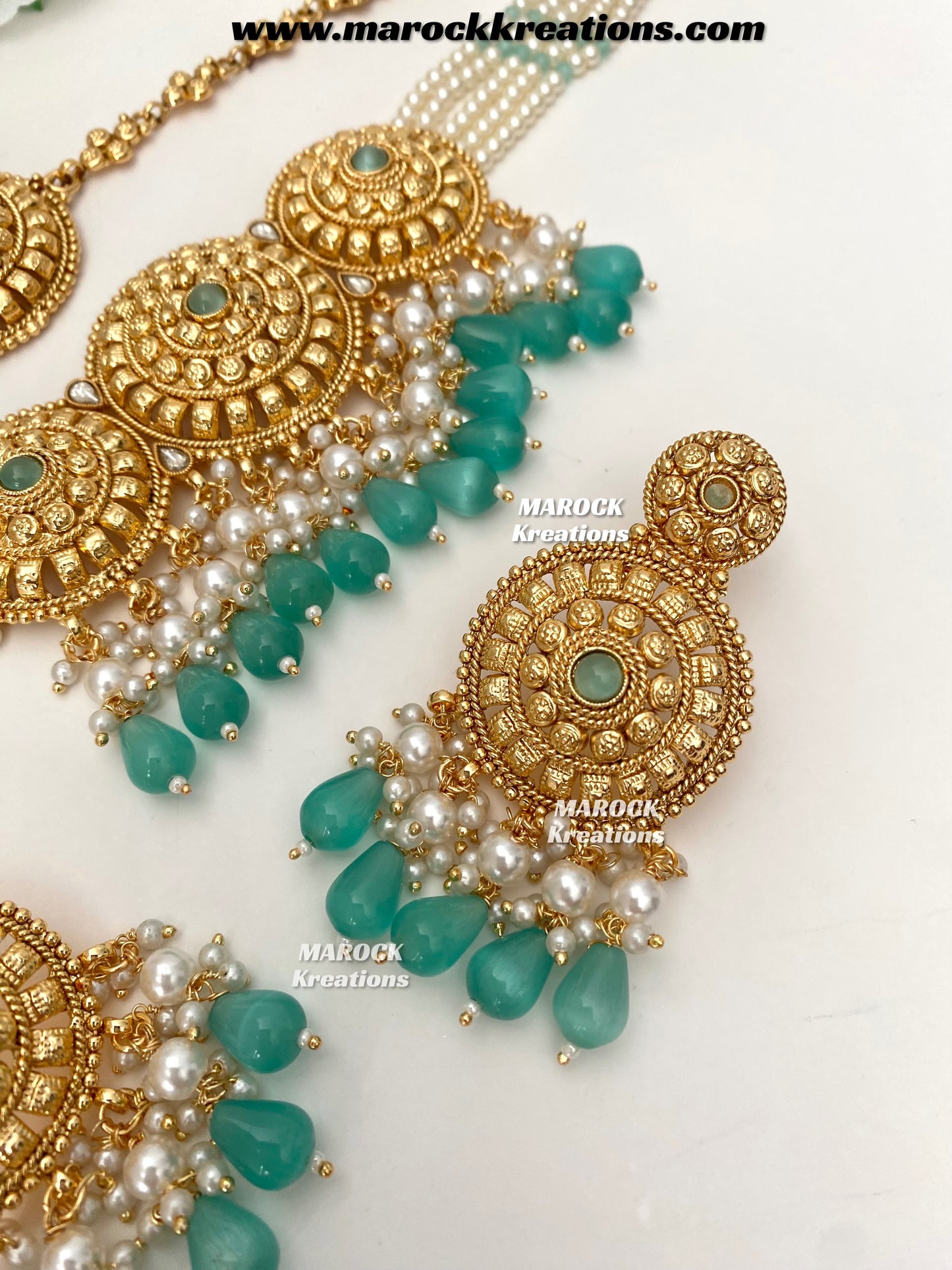 Anuja Premium Quality Gold Plated statement choker set