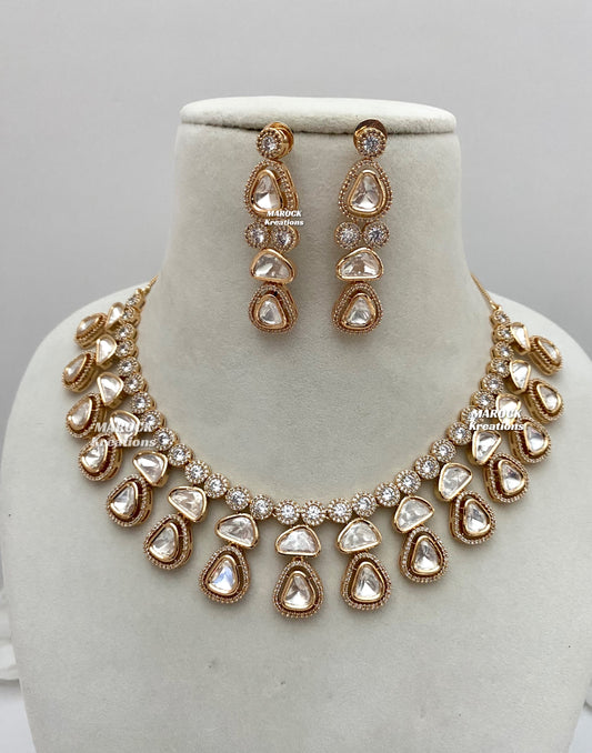 Yamini Premium Quality Tyani inspired exclusive Kundan Necklace set