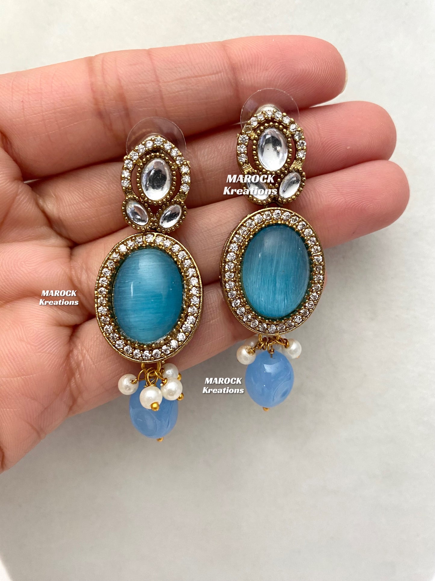 Danica Sabyasachi inspired Premium Quality Moissanite Kundan Statement Choker set