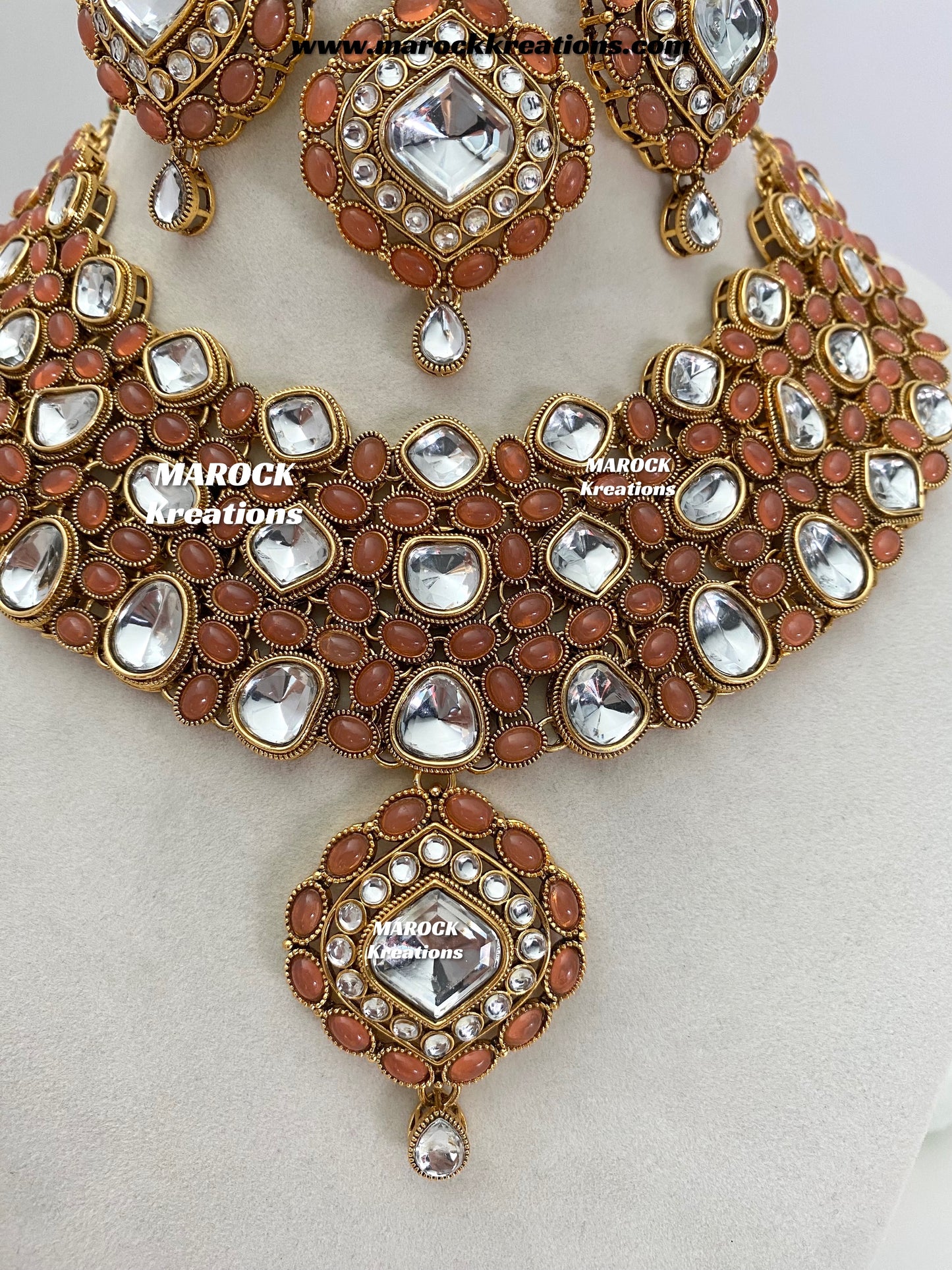 Roksana Sabyasachi inspired Premium Quality Kundan Statement Necklace set