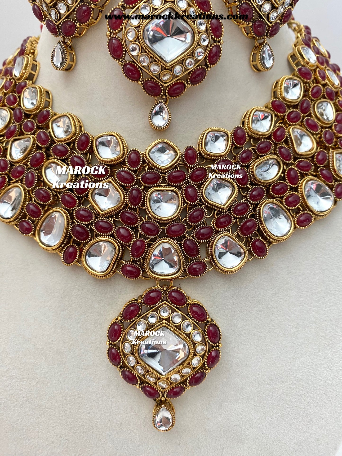 Roksana Sabyasachi inspired Premium Quality Kundan Statement Necklace set