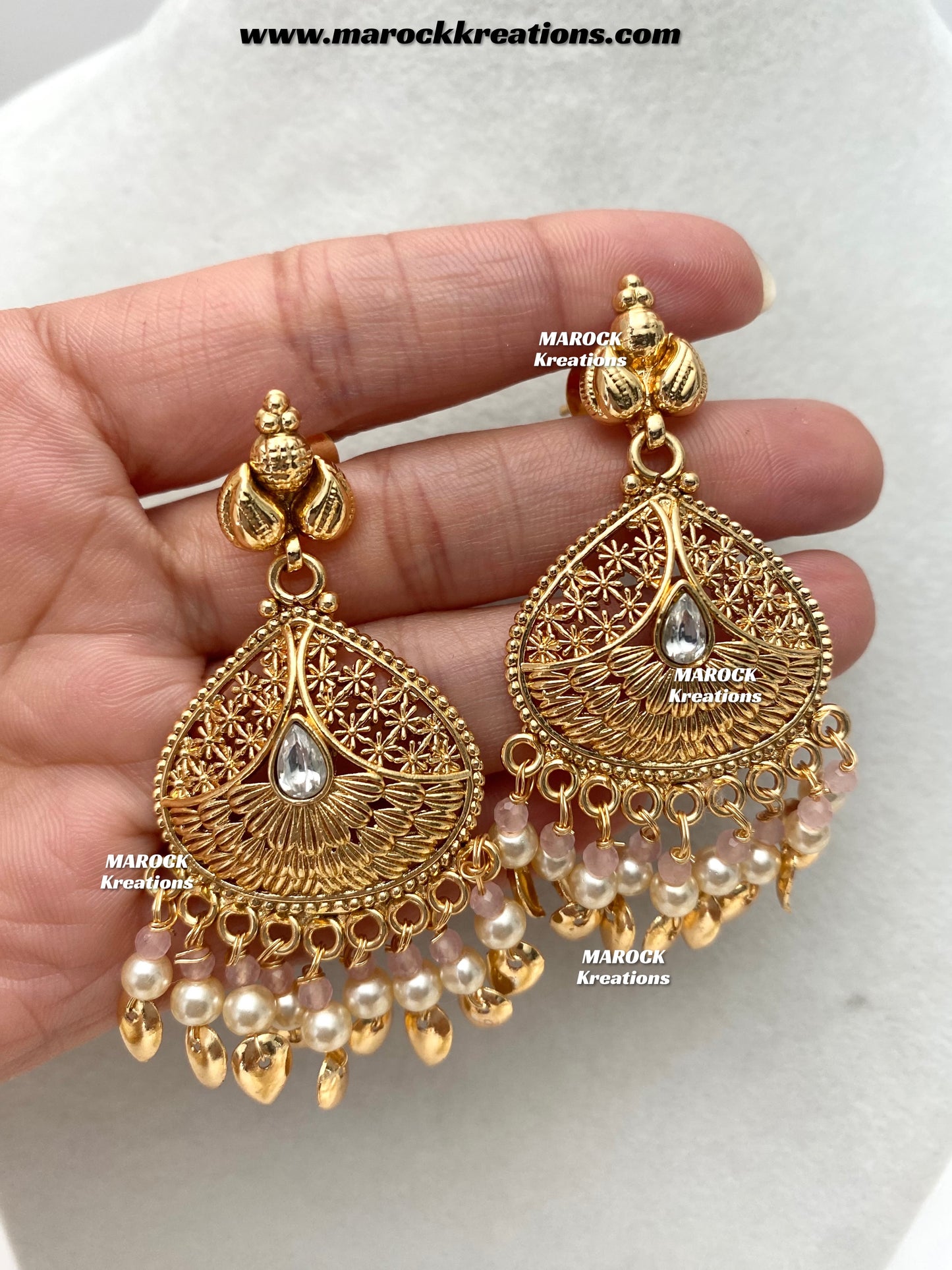 Feraz Premium Quality Gold Plated peepal patti necklace set