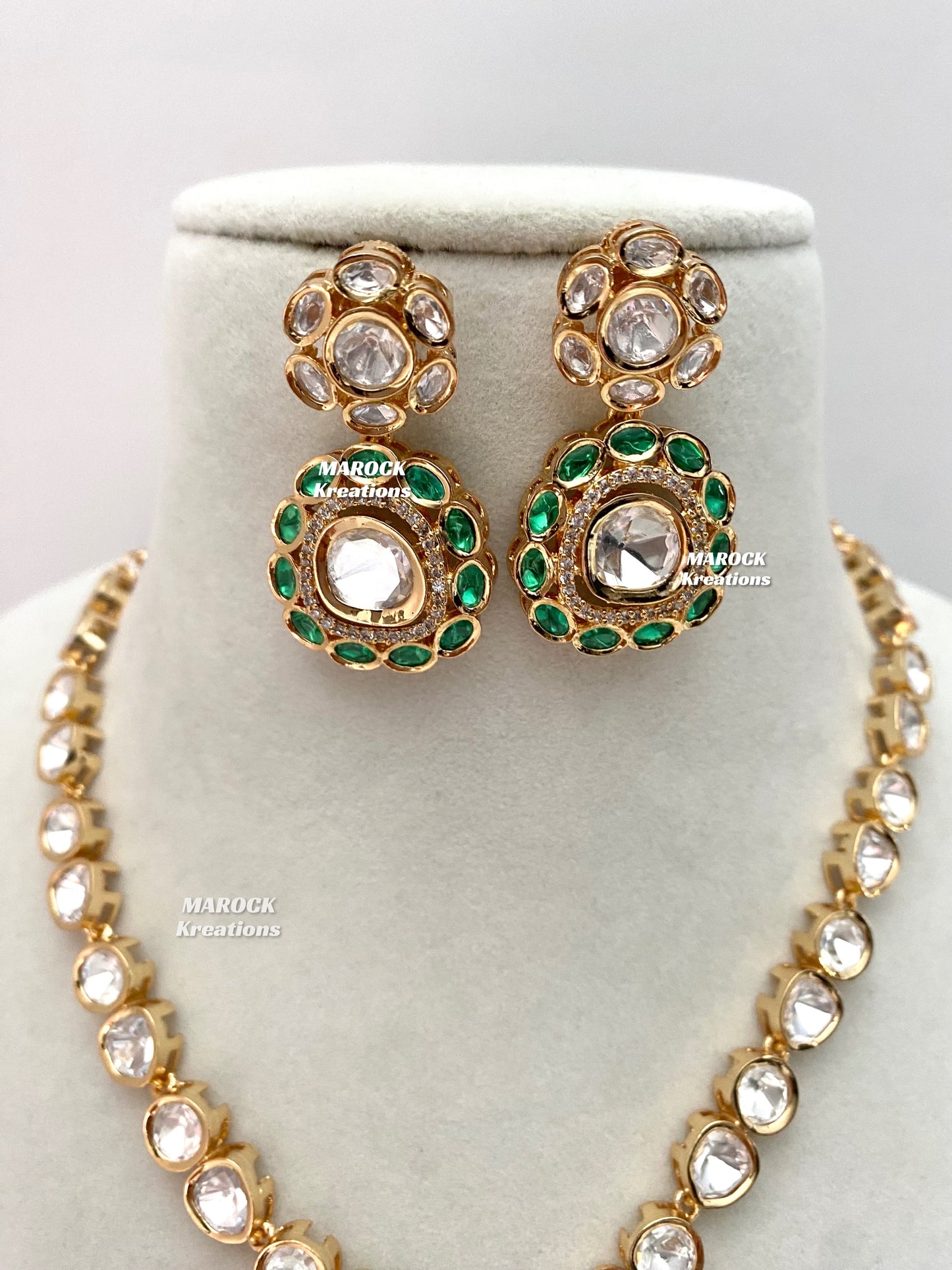 Abida Tyani inspired Premium Quality Kundan Necklace set