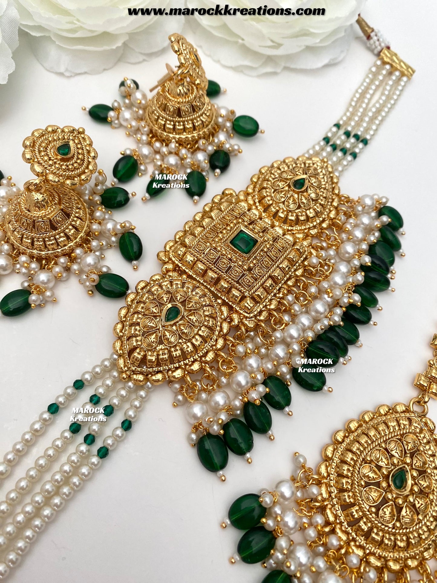 Asna Premium Quality Gold Plated statement choker set