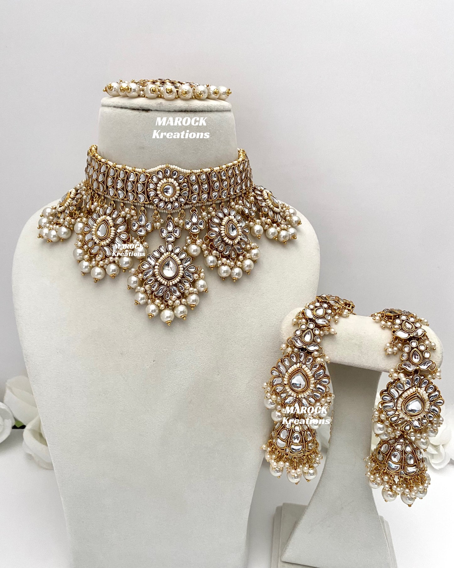 Bhavika Premium Quality Kundan choker/Necklace set