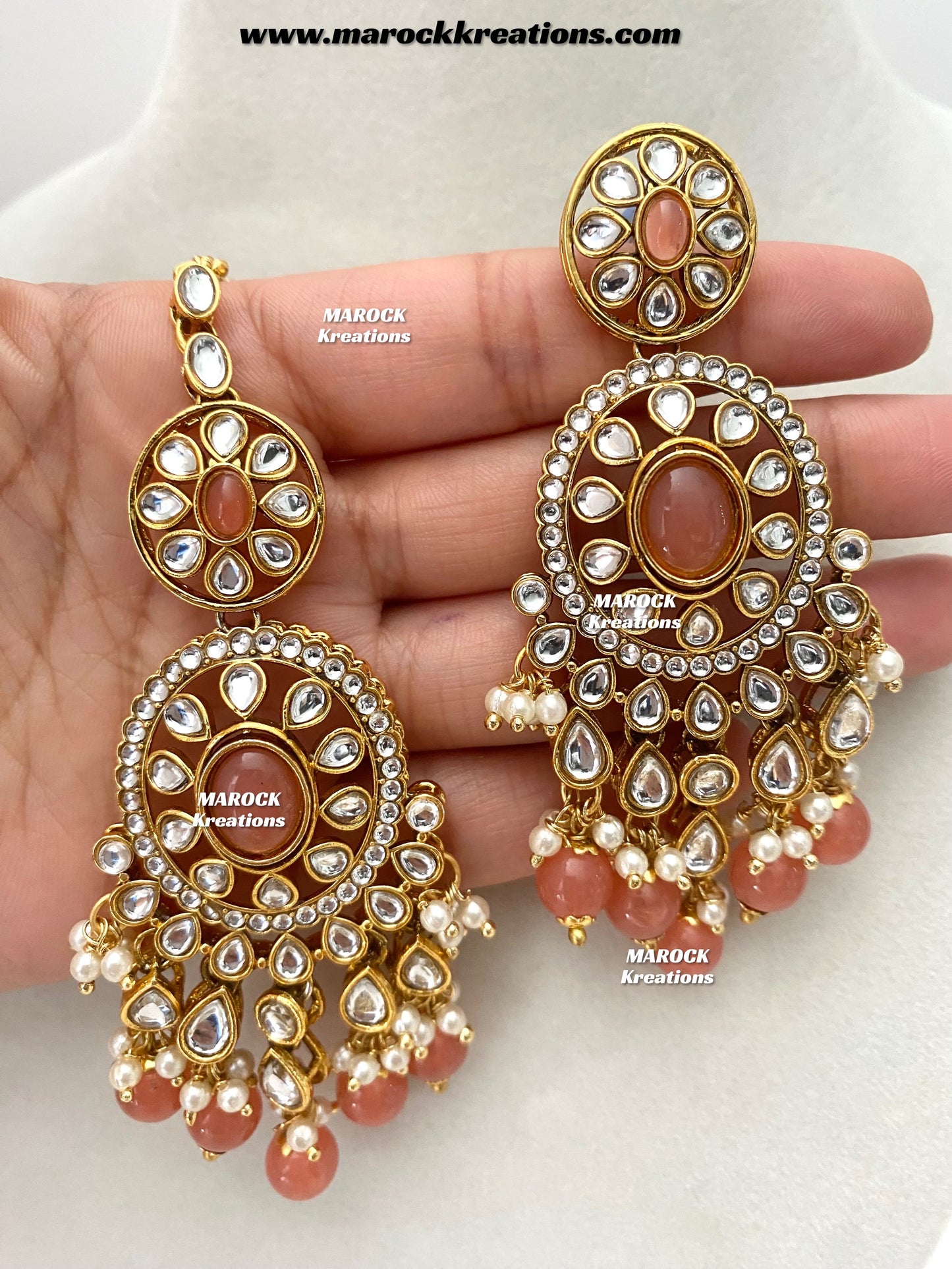 Iqra Premium Quality Kundan Meenakari Statement Necklace set