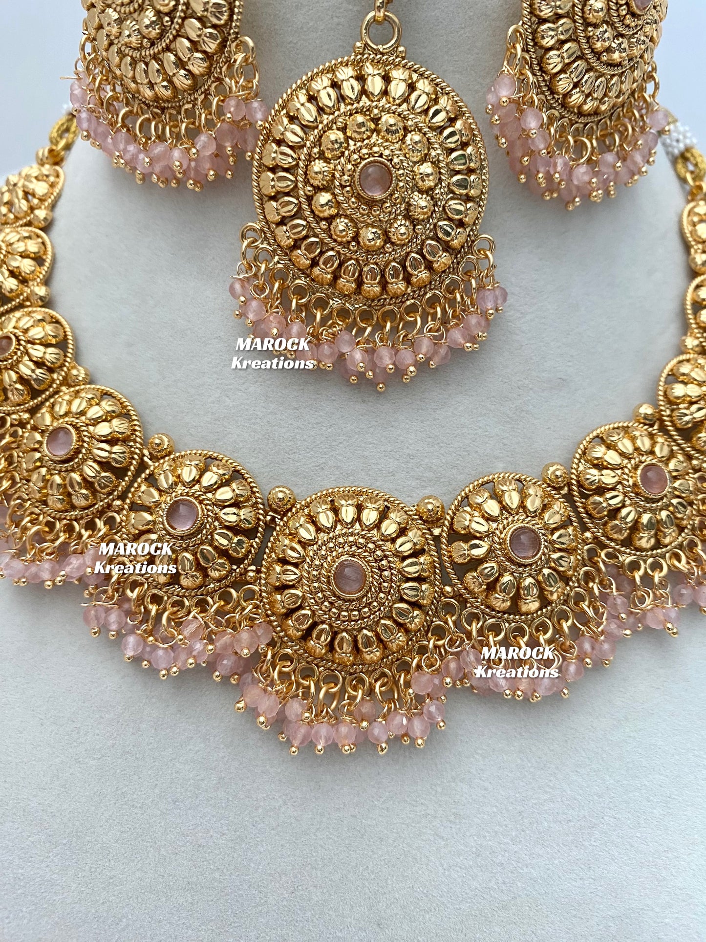 Roxana Premium Quality Gold Plated necklace set
