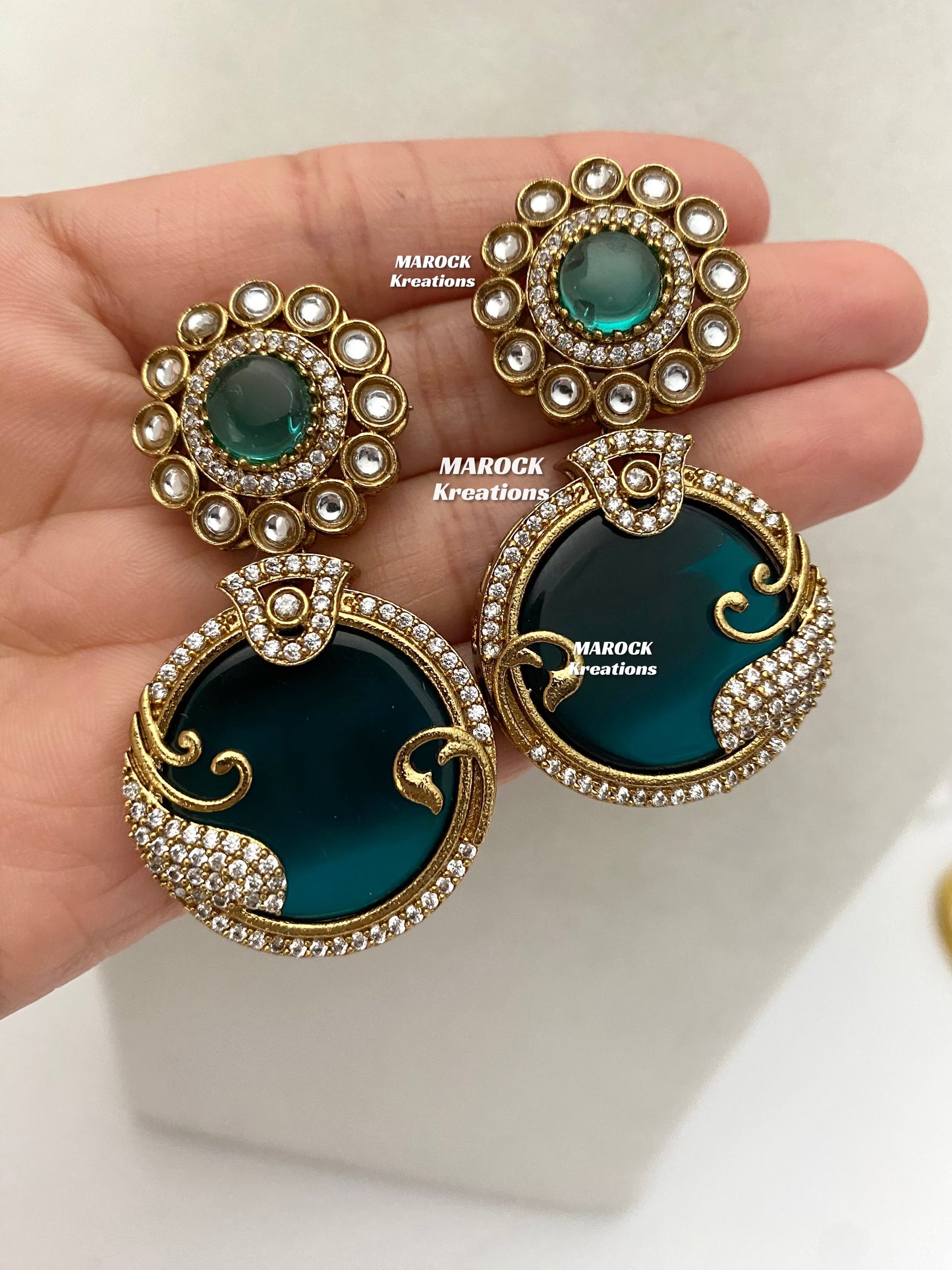 Haniya Sabyasachi inspired Premium Quality Moissanite Kundan Statement Necklace set