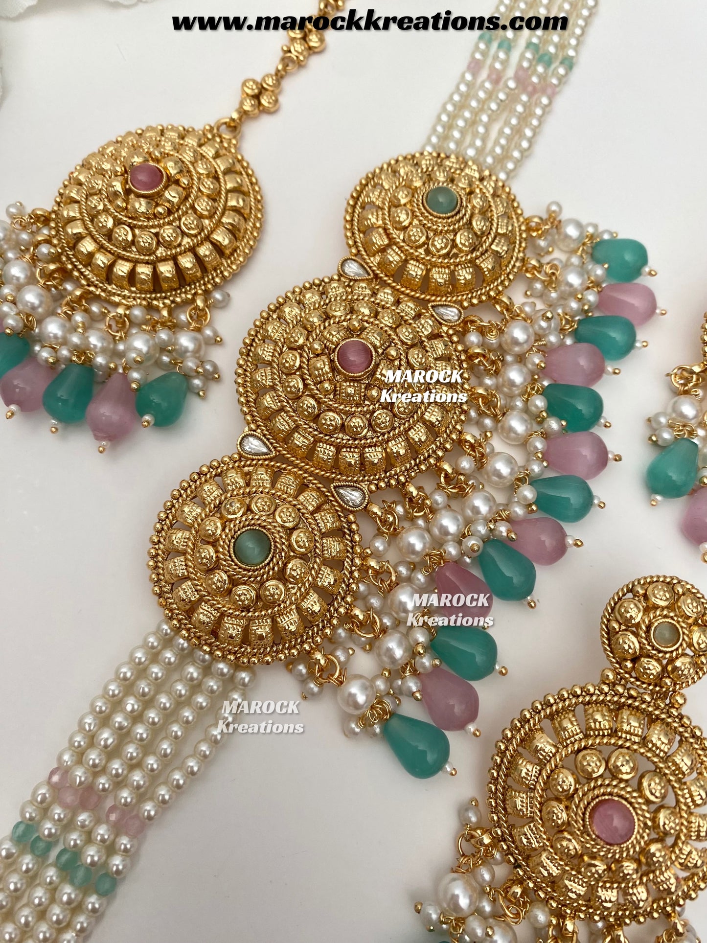 Anuja Premium Quality Gold Plated statement choker set