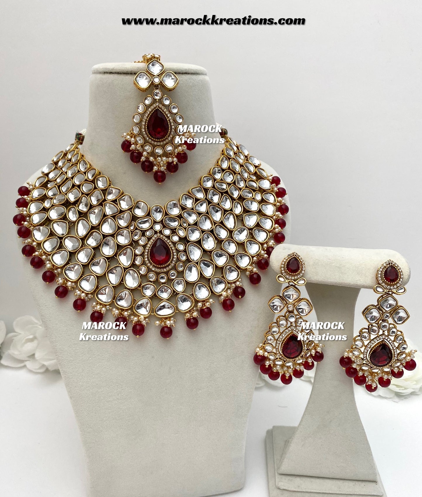 Ruhi Premium Quality Statement Kundan Necklace/Bridal set
