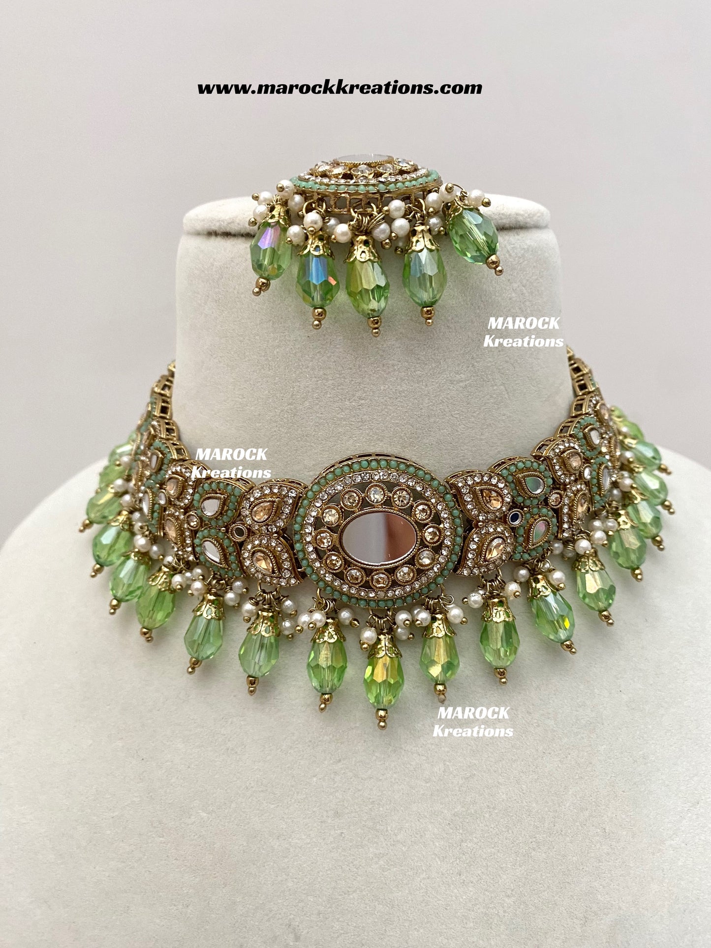 Resmin Premium Quality Mirror Choker set