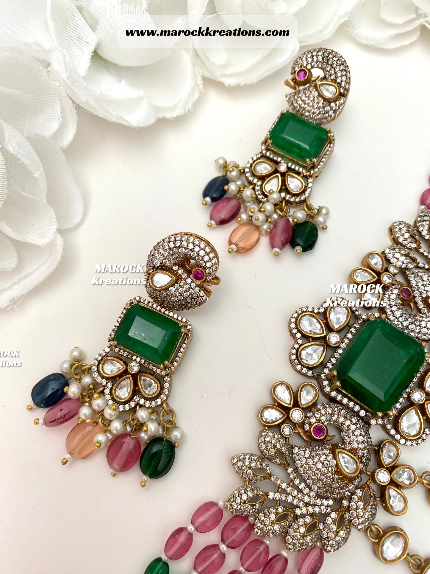 Premium Quality Tyani inspired Kundan gold plated statement choker set