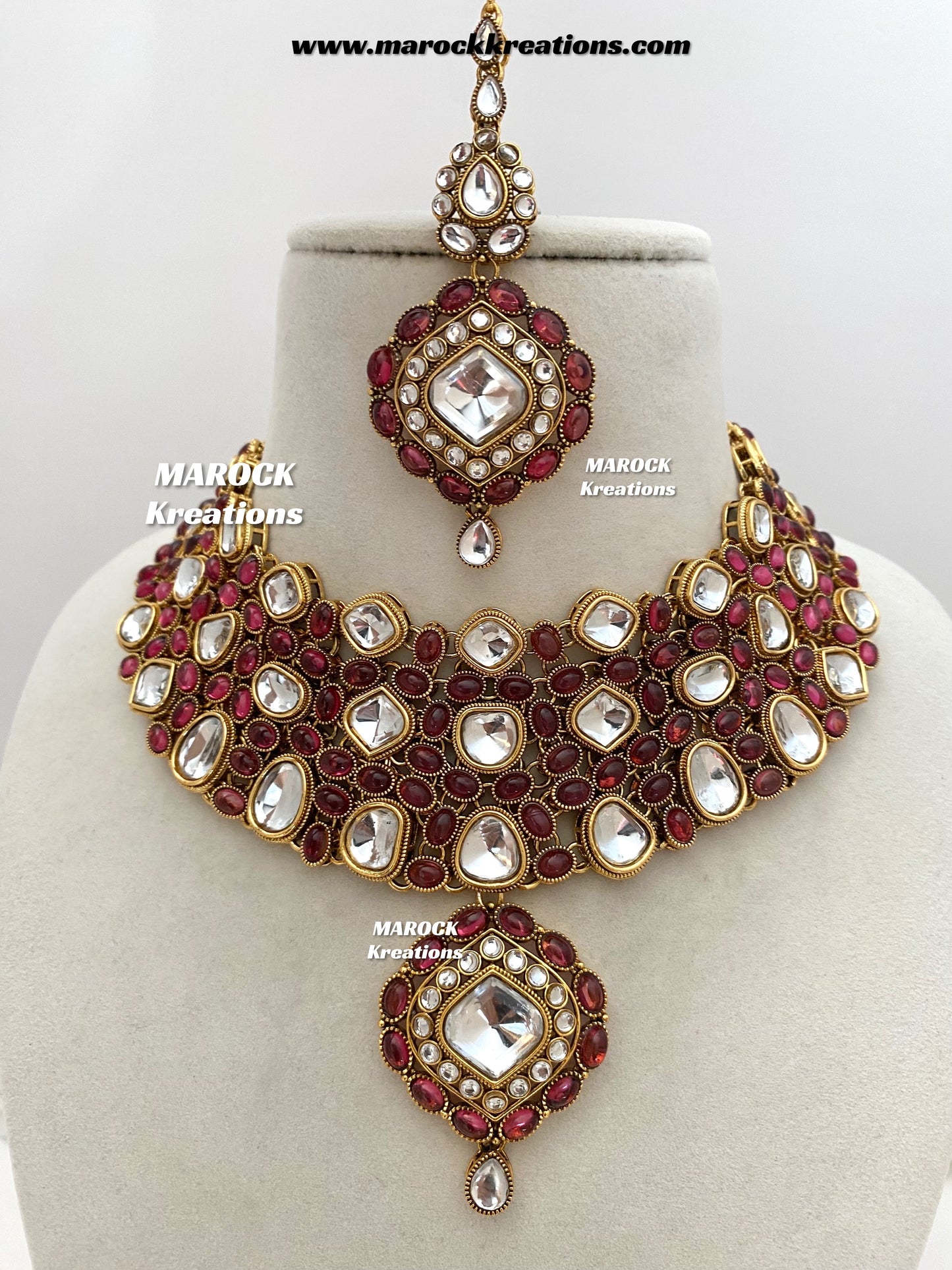 Roksana Sabyasachi inspired Premium Quality Kundan Statement Necklace set