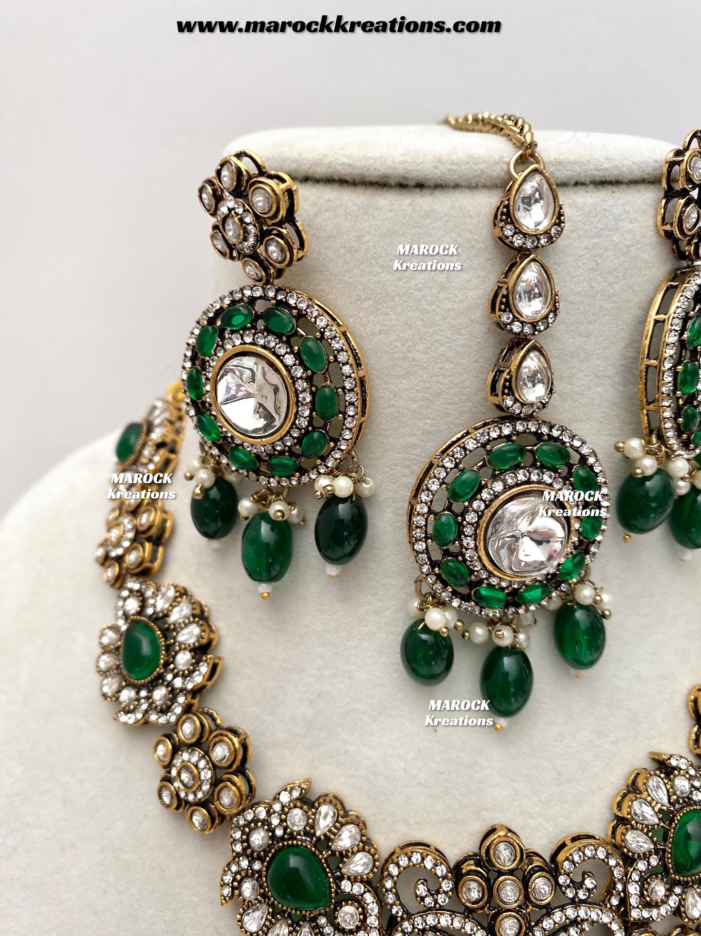 Luna Sabyasachi inspired Victorian Kundan Statement necklace set