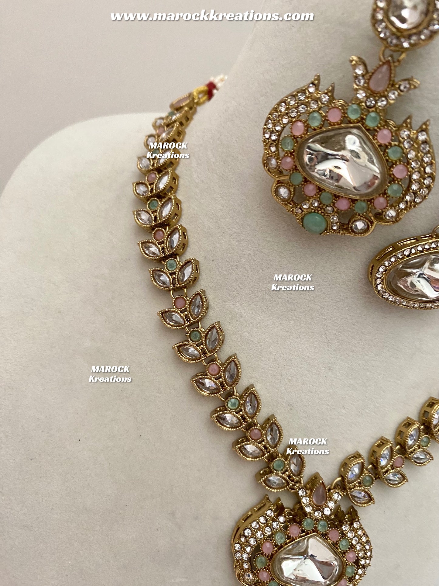 Laila Premium Quality Kundan Polki Statement Choker set