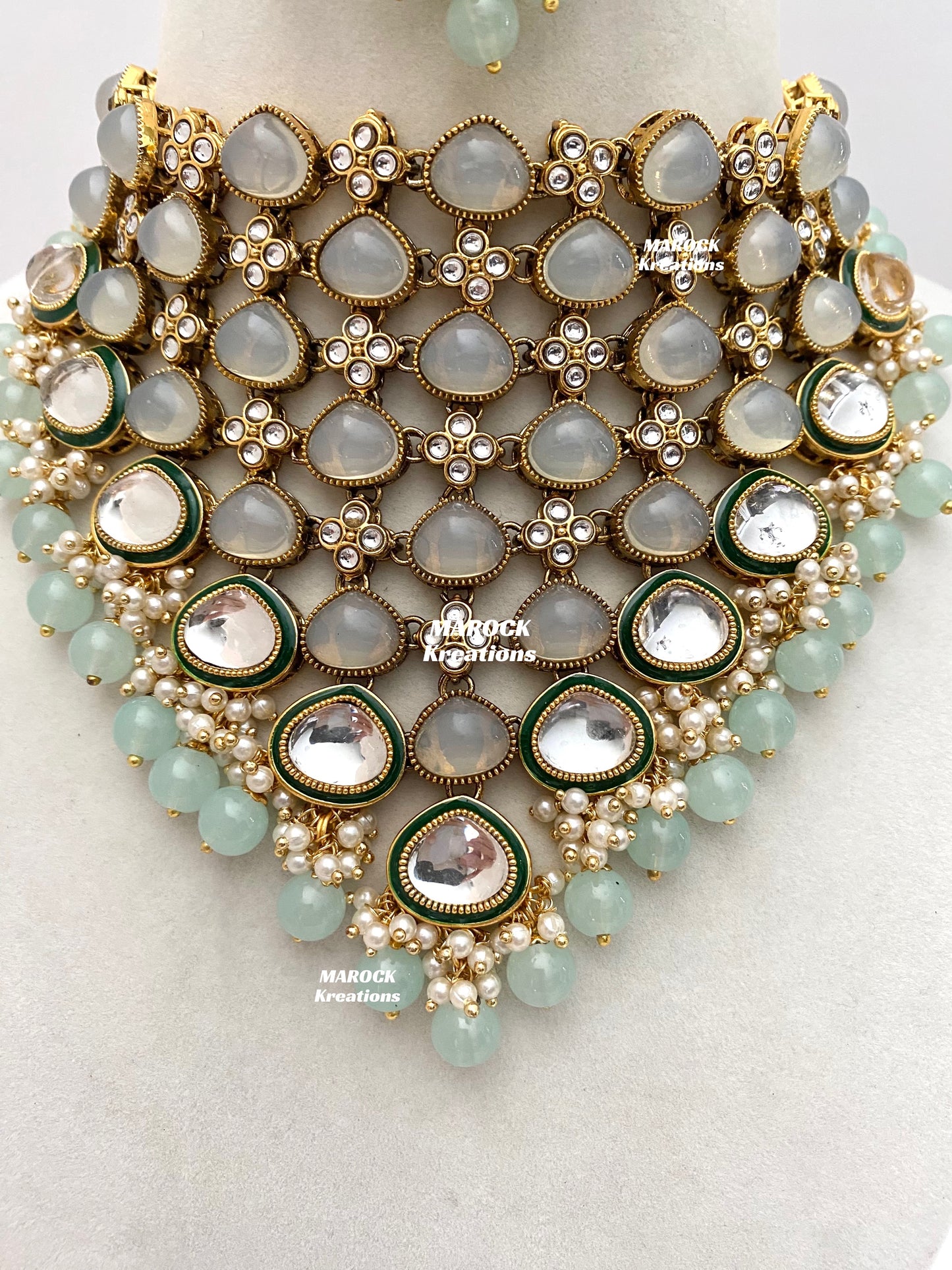 Connie Premium Quality Statement Kundan Necklace/Bridal set