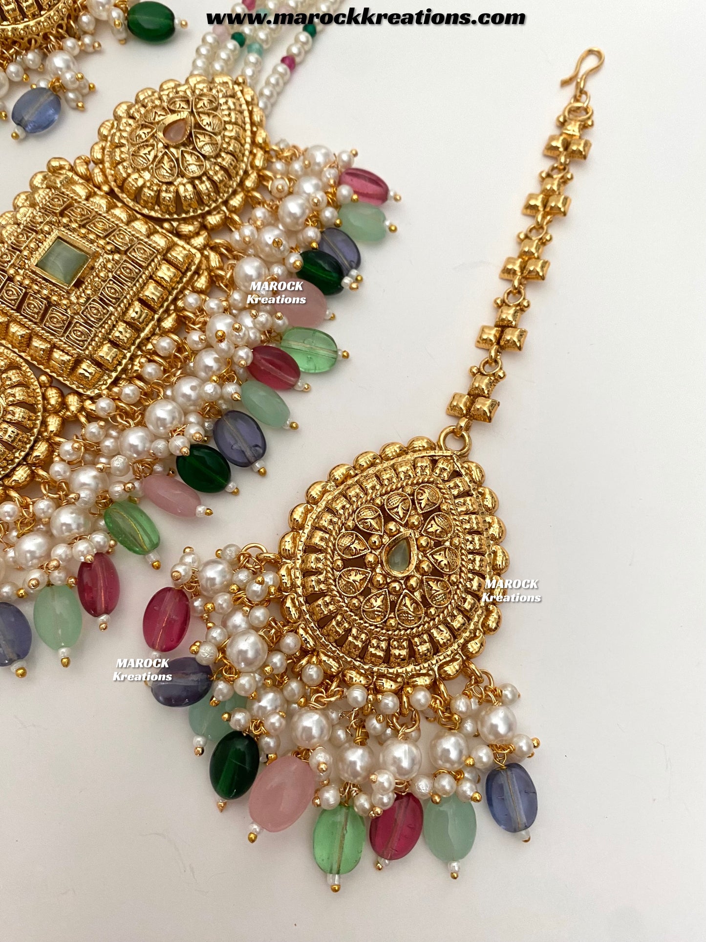 Asna Premium Quality Gold Plated statement choker set