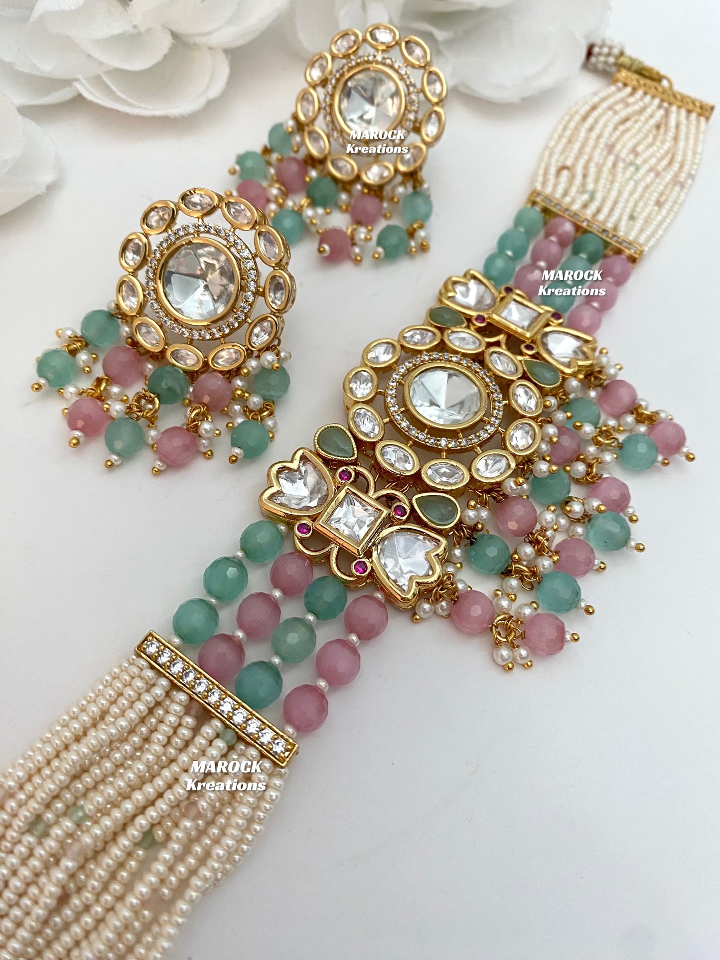 Bhawi Premium Quality Tyani inspired Kundan Choker set