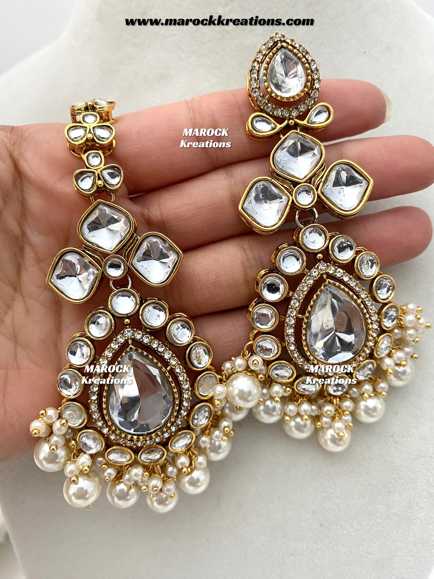 Ruhi Premium Quality Statement Kundan Necklace/Bridal set