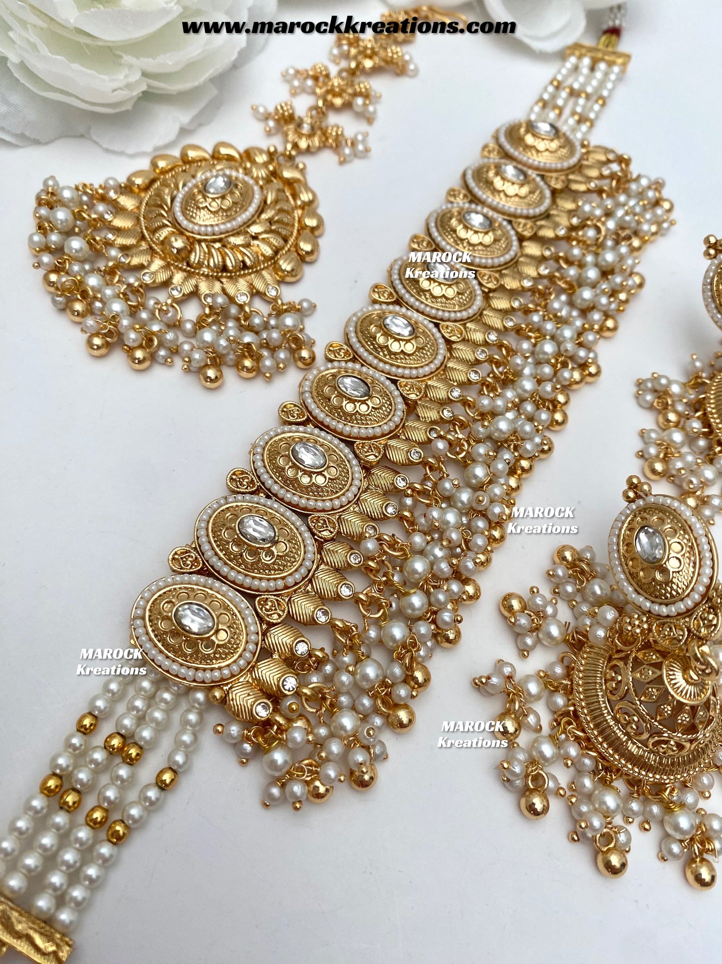 Lopa Premium Quality Gold Plated statement choker set