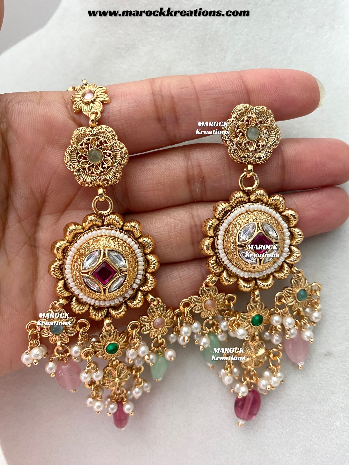 Nayeli Premium Quality Gold Plated statement choker set