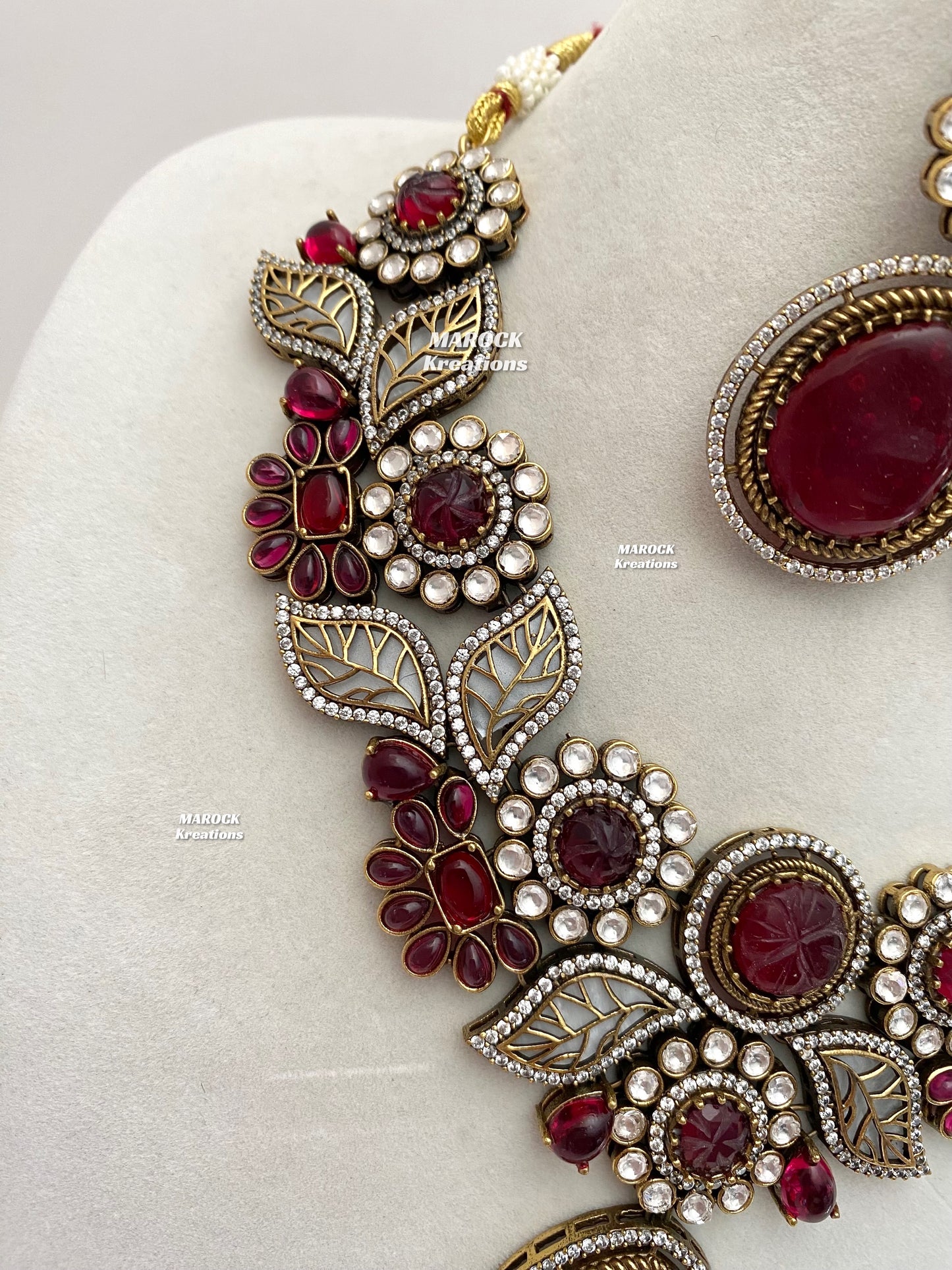 Angela Sabyasachi inspired Premium Quality Moissanite Kundan Necklace set
