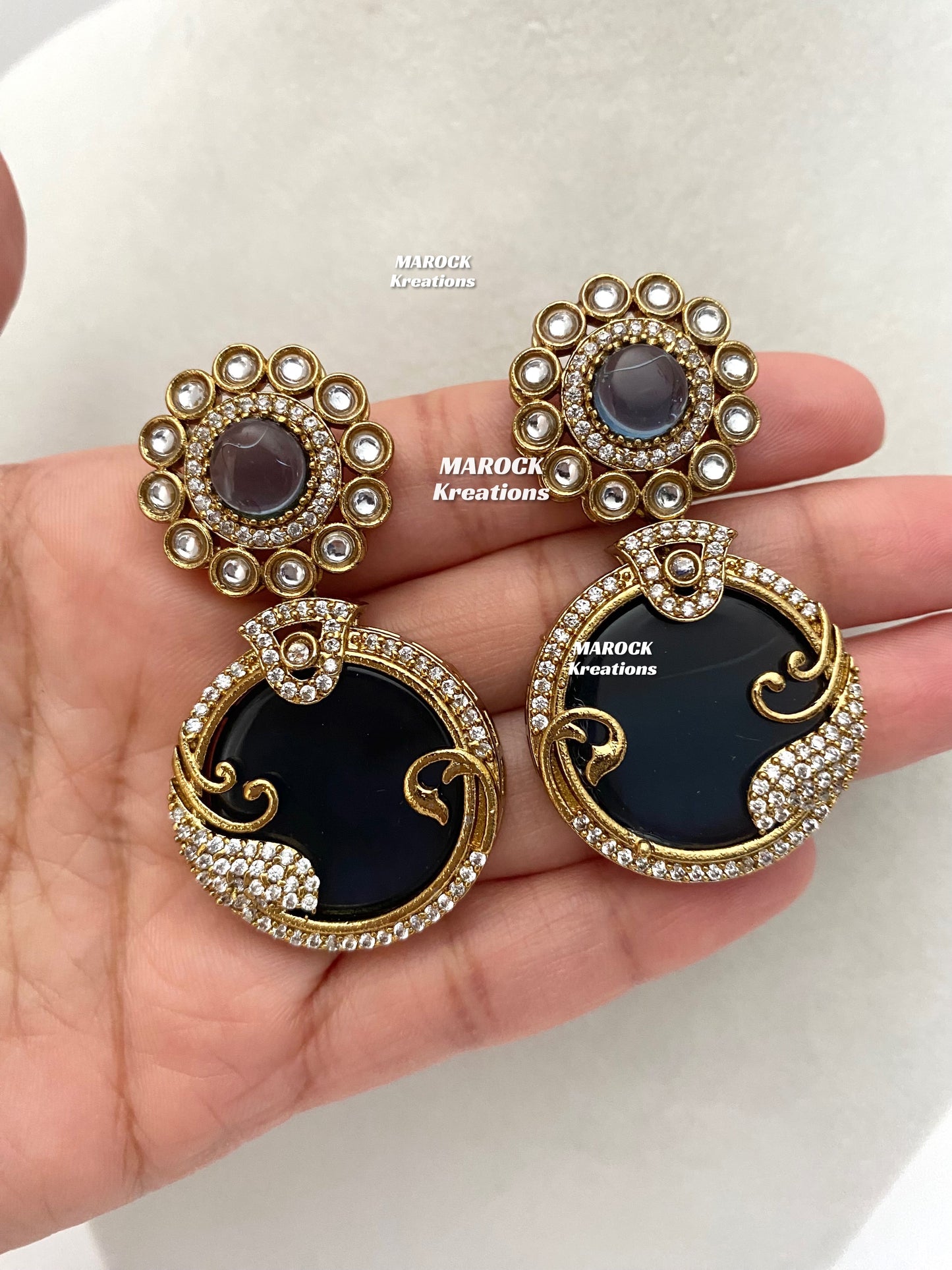 Haniya Sabyasachi inspired Premium Quality Moissanite Kundan Statement Necklace set
