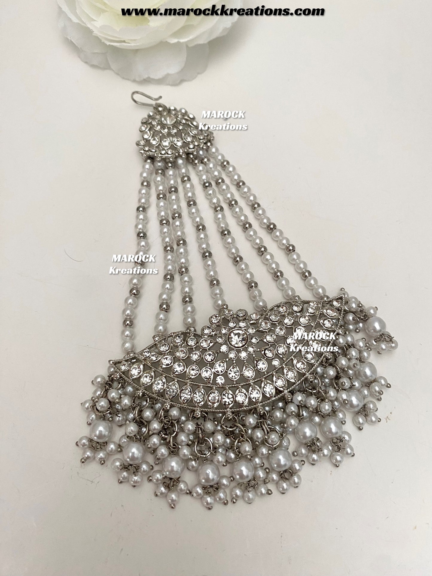 Zohra Premium Quality Pakistani Silver Bridal set/bridal jewelry
