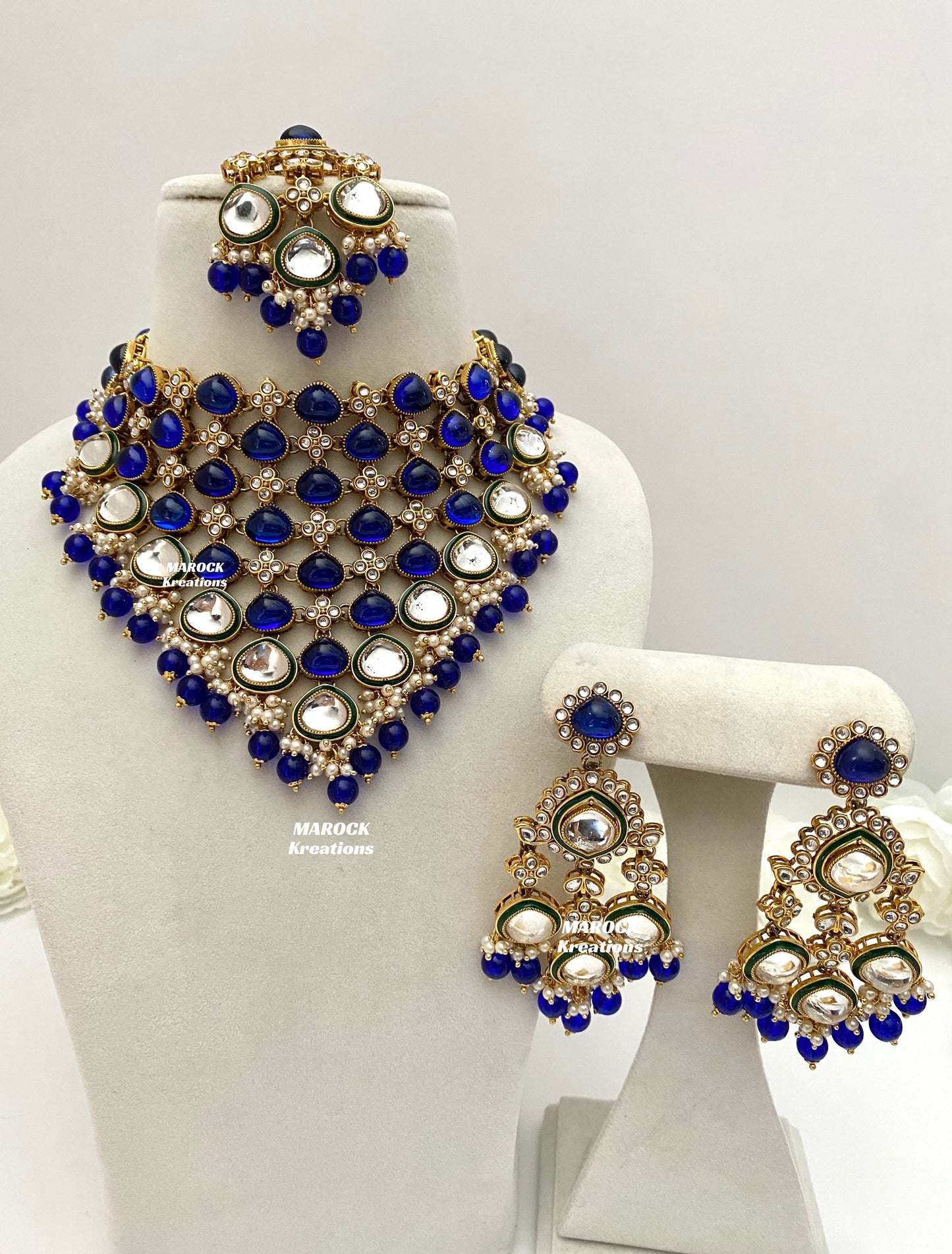 Connie Premium Quality Statement Kundan Necklace/Bridal set