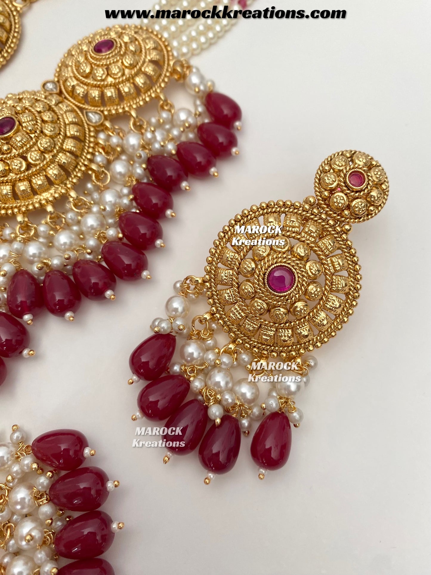 Anuja Premium Quality Gold Plated statement choker set