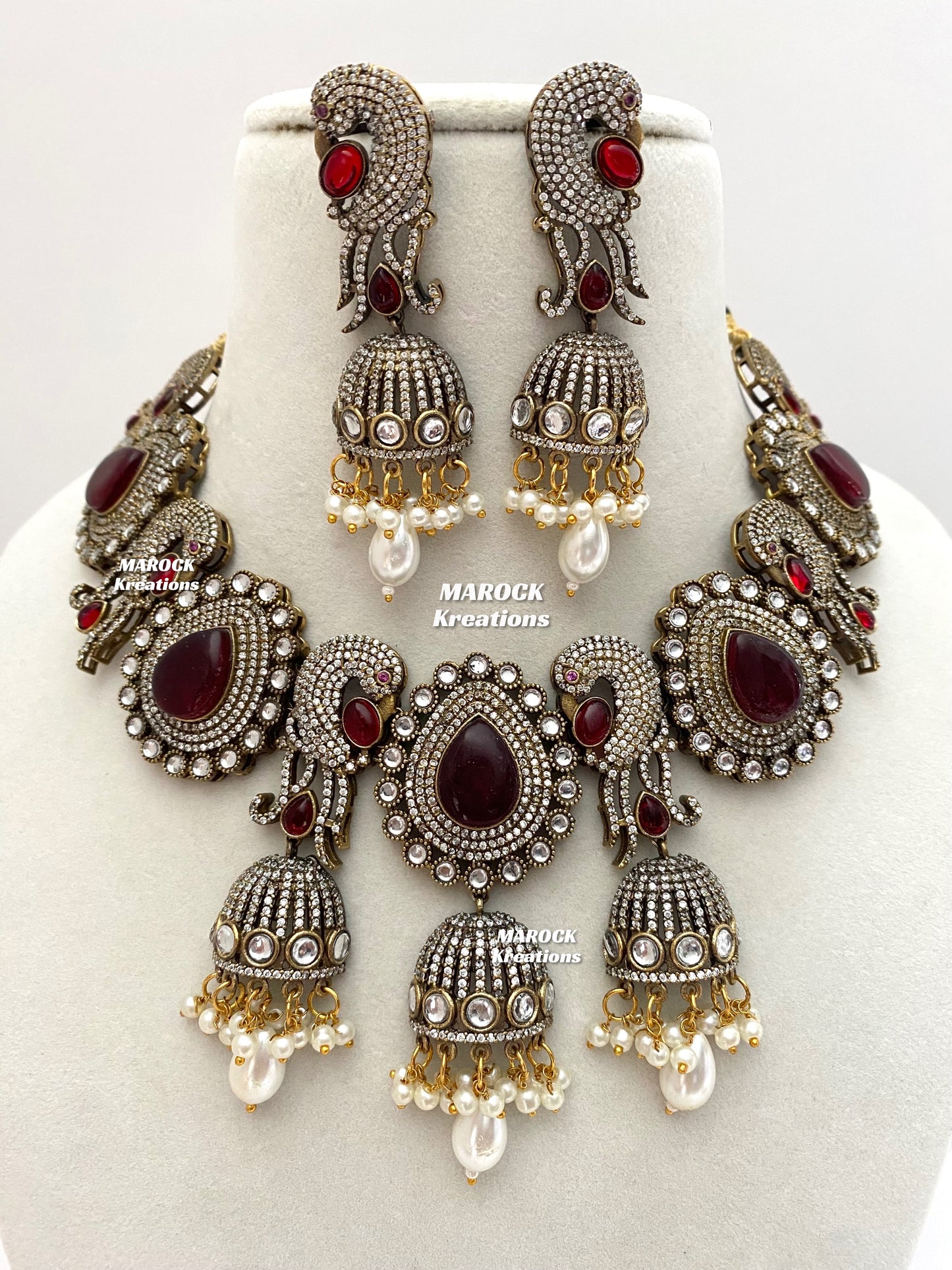 Stella Sabyasachi inspired Premium Quality Victorian Kundan Statement Necklace set