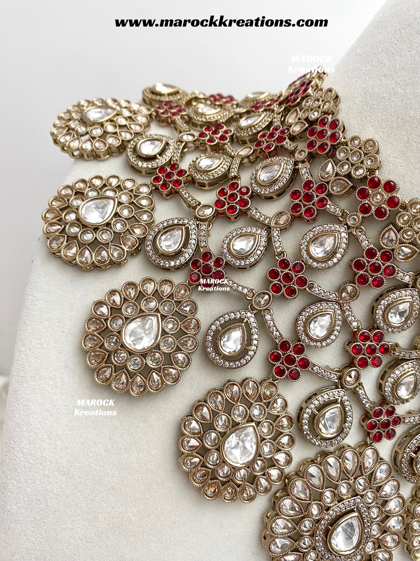 Premium Quality Moissanite Kundan Bridal set/bridal jewelry