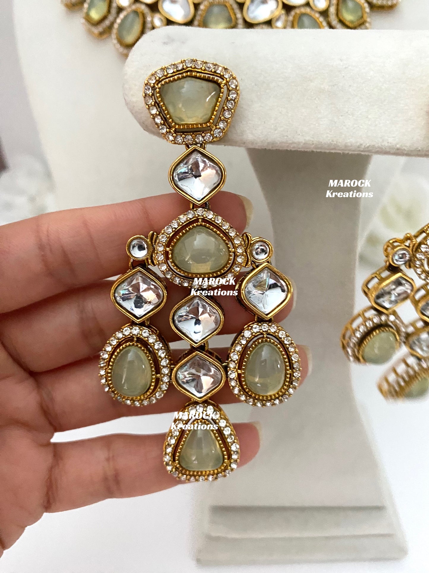 Patriza Sabyasachi inspired Premium Quality Kundan Statement Necklace set