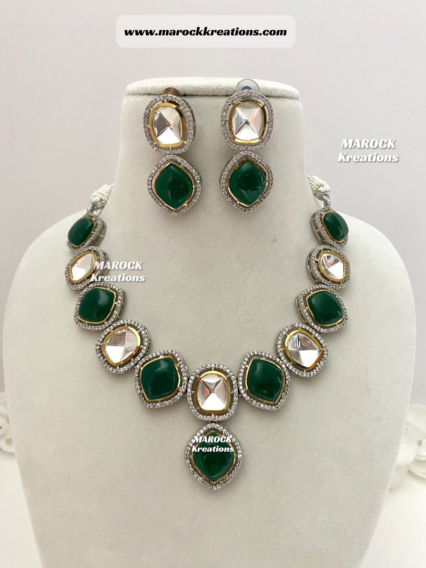 Premium Quality uncut Kundan Necklace set