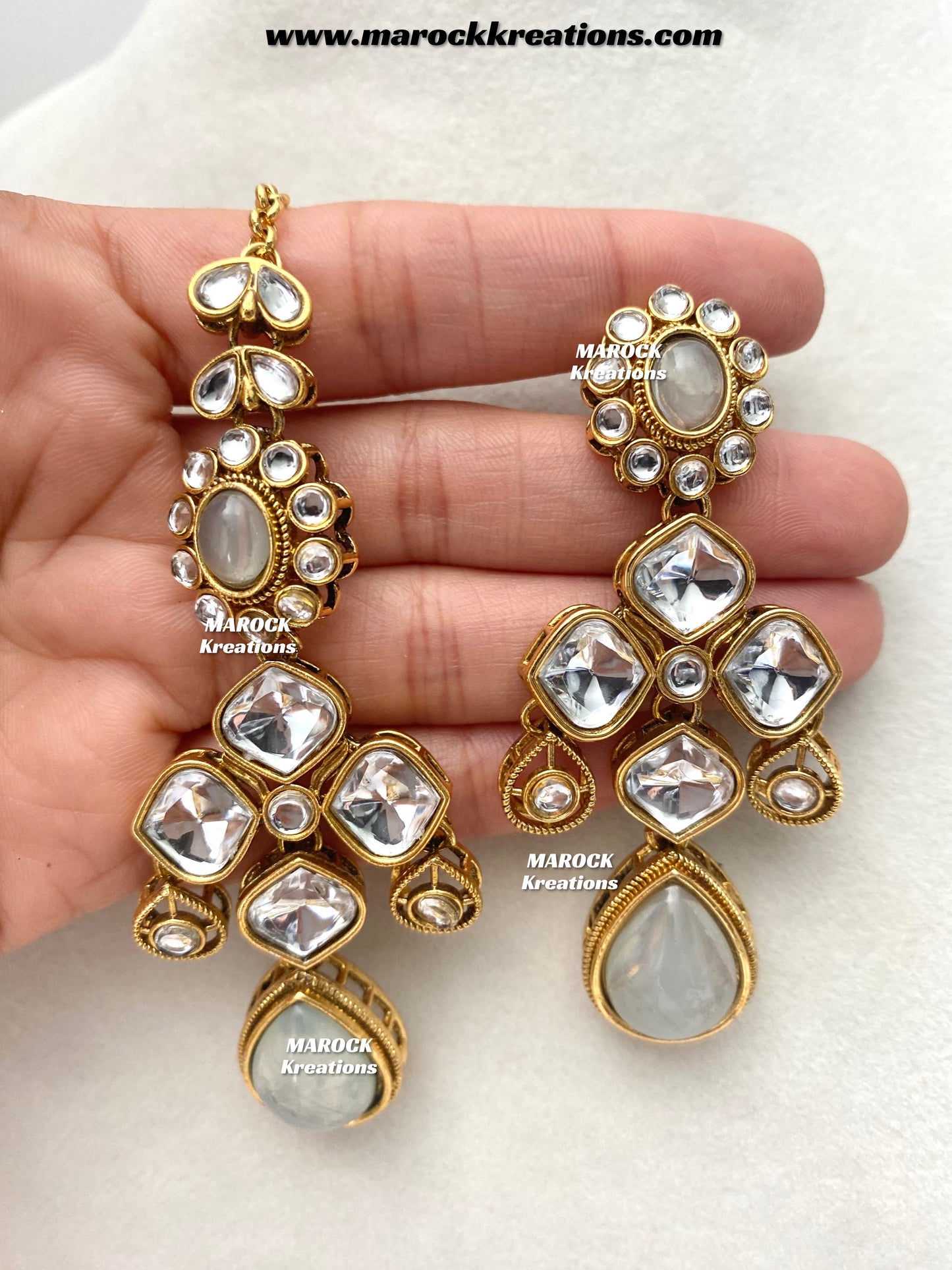 Romana Premium Quality Kundan Statement Necklace set