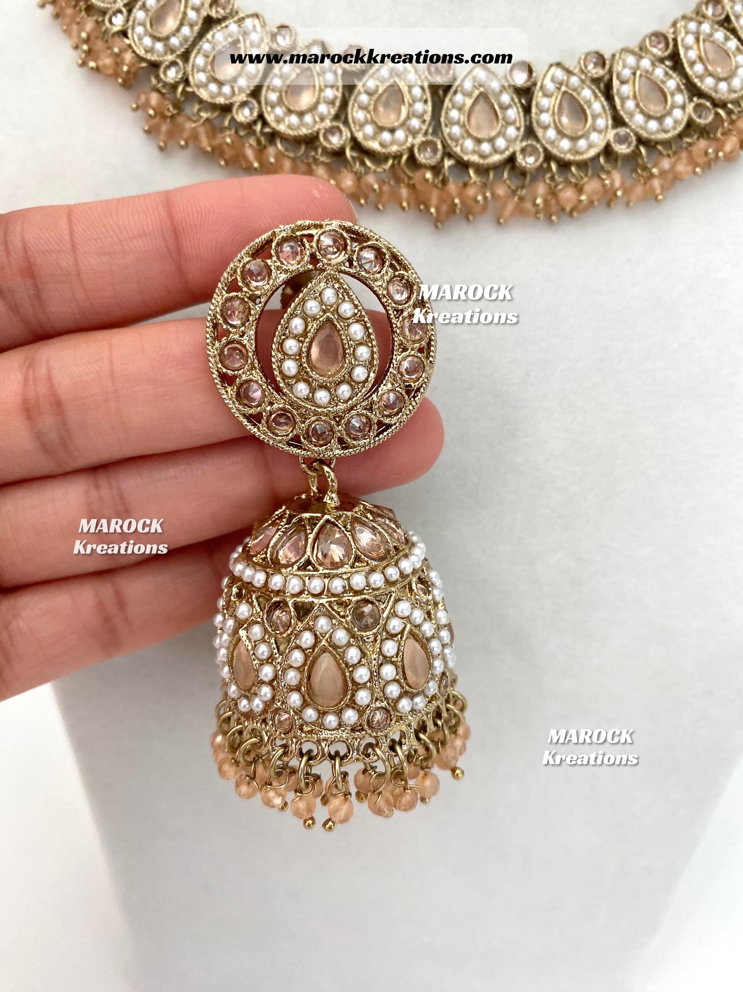 Tina Antique Polki Necklace set