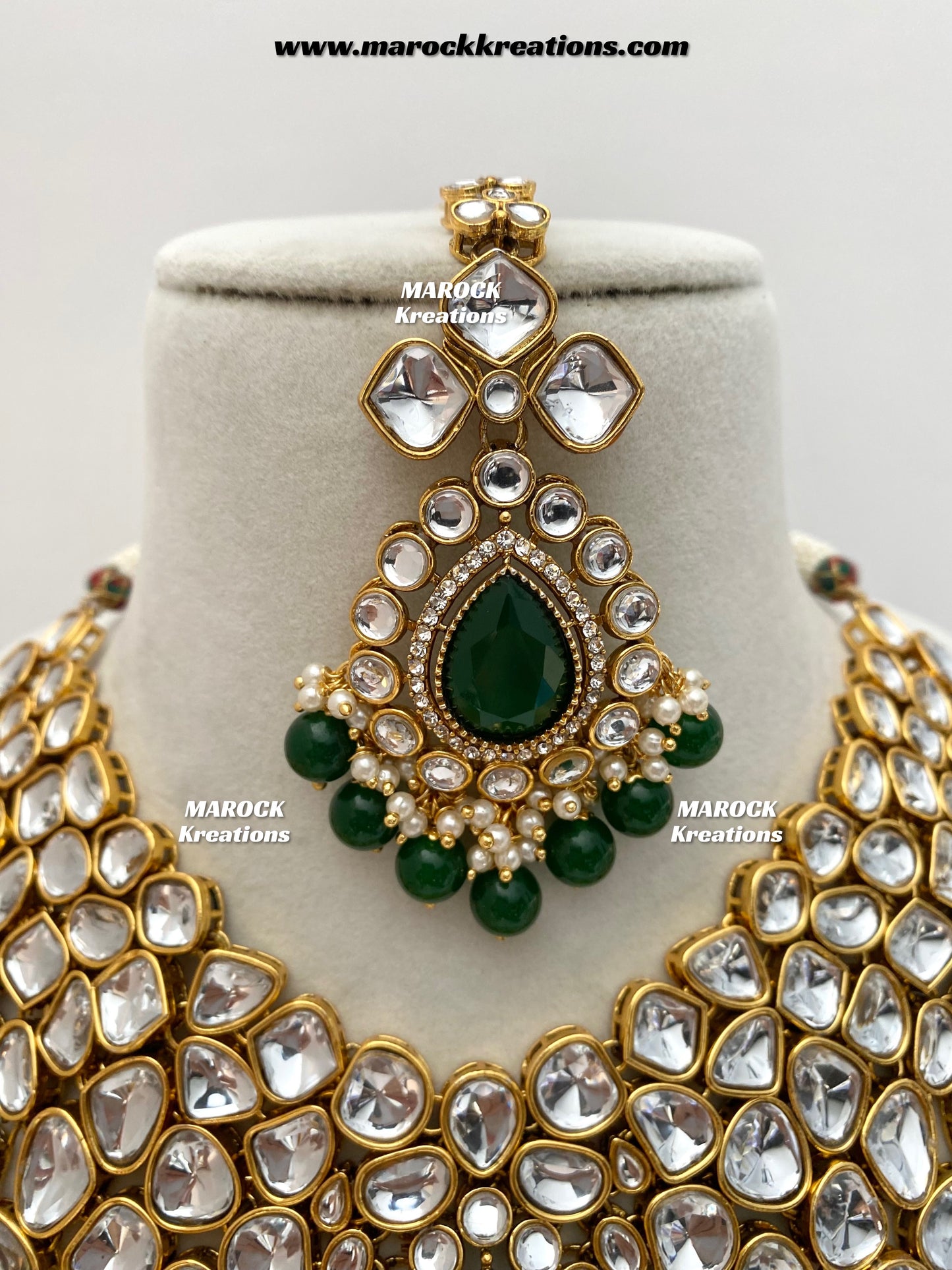 Ruhi Premium Quality Statement Kundan Necklace/Bridal set
