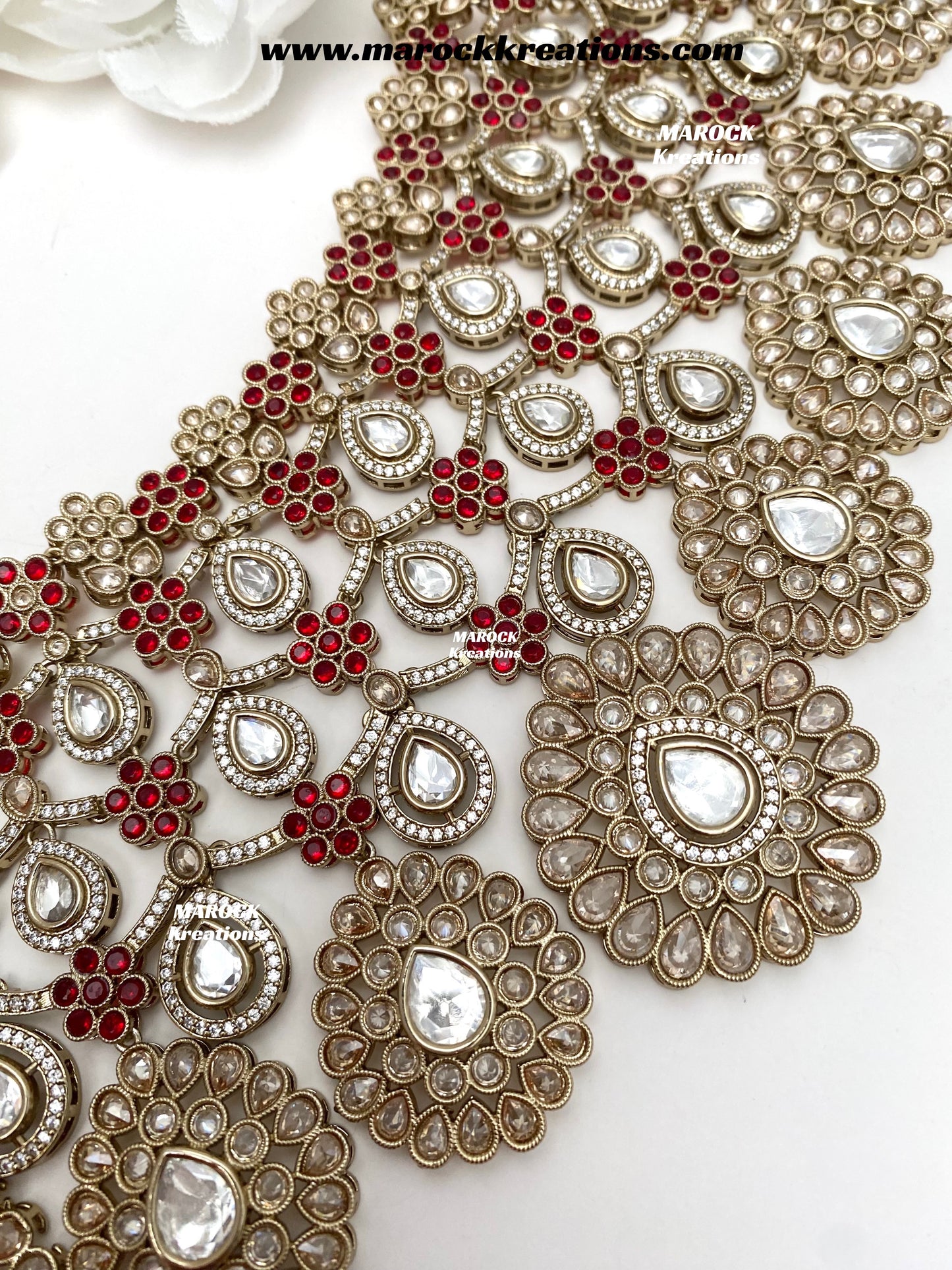Premium Quality Moissanite Kundan Bridal set/bridal jewelry