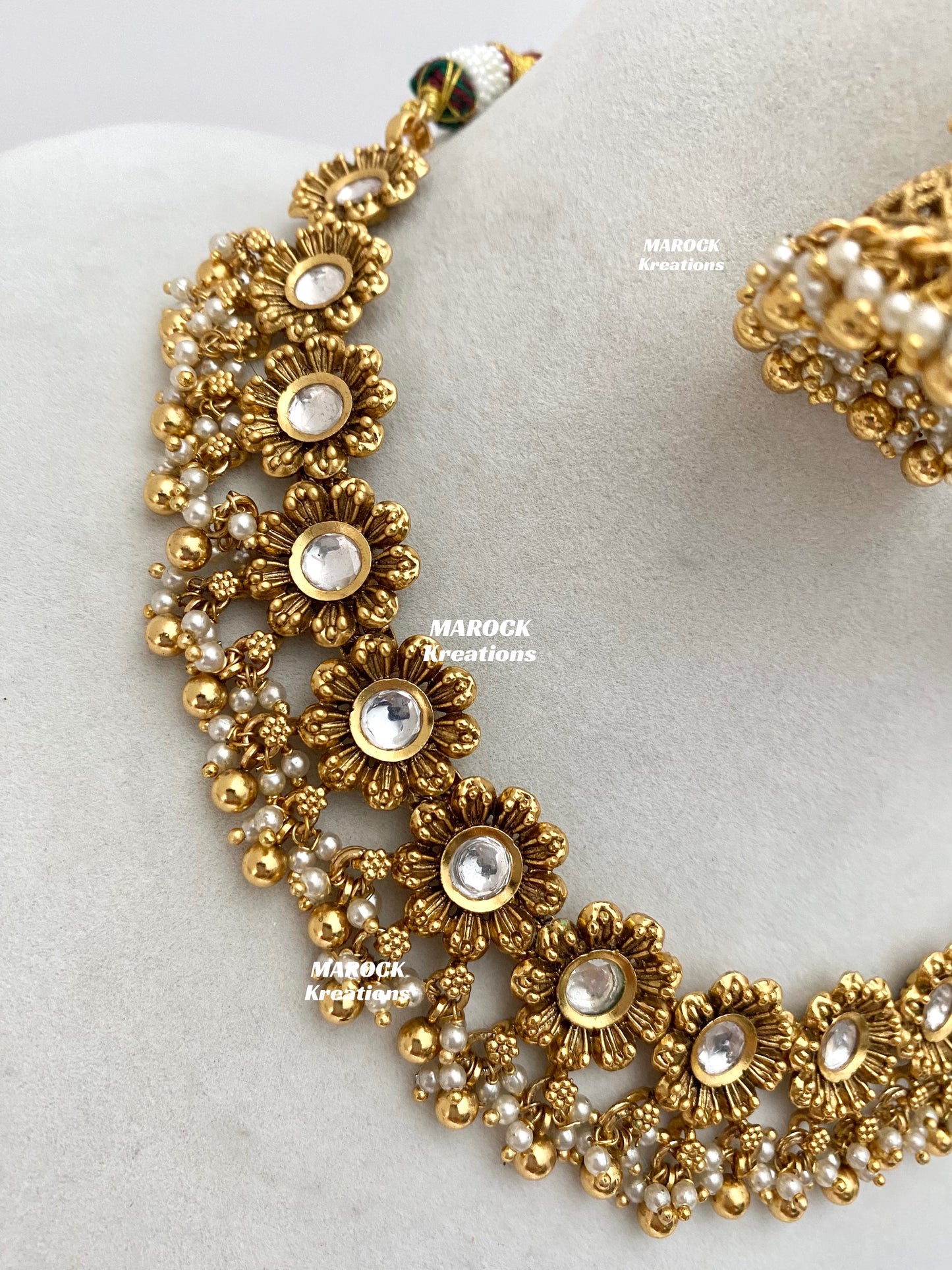 Ariane Premium Quality Gold Plated Kundan Necklace set