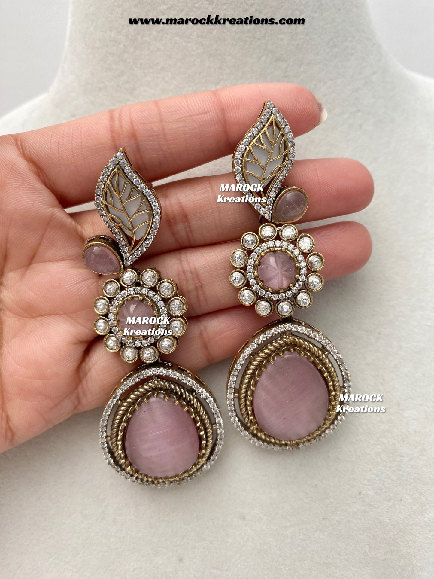Angela Sabyasachi inspired Premium Quality Moissanite Kundan Necklace set