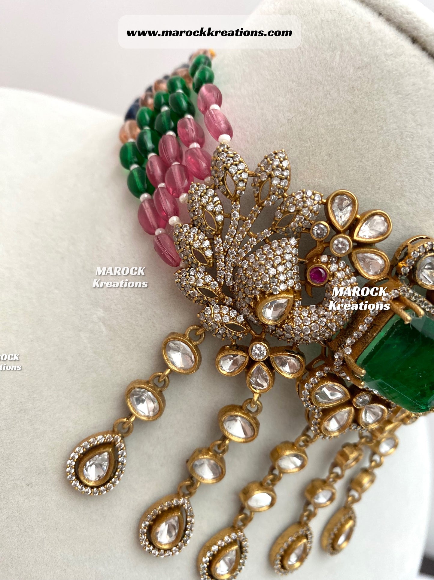 Premium Quality Tyani inspired Kundan gold plated statement choker set